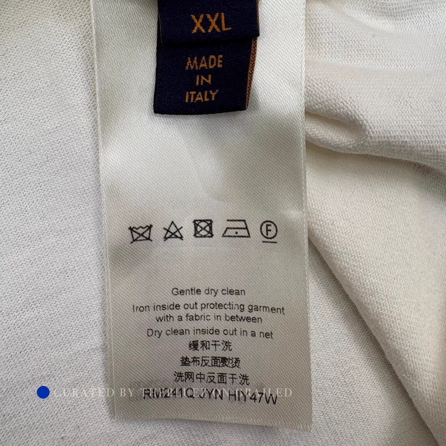 Louis Vuitton Unisex White Short Sleeve Tee with Back Logo Size US XXL / EU 58 / 5 - 7 Thumbnail