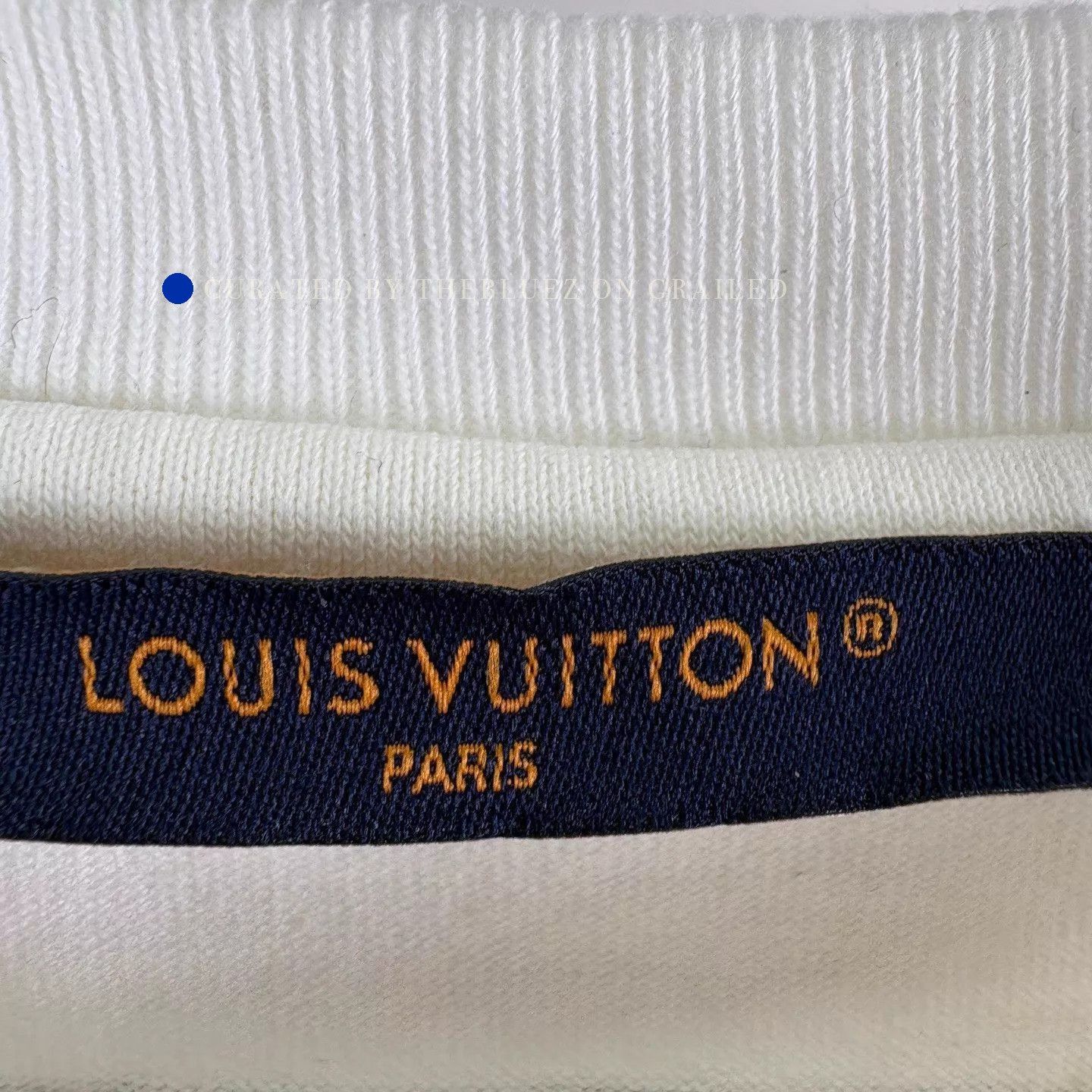 Louis Vuitton Unisex White Short Sleeve Tee with Back Logo Size US XXL / EU 58 / 5 - 6 Thumbnail