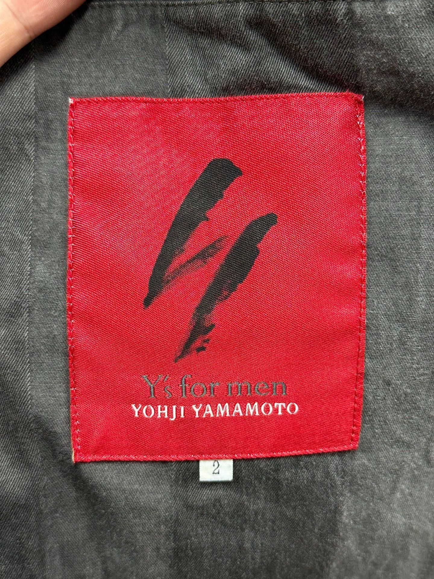 Yohji Yamamoto Washed Gray Striped Suit Jacket Size US M / EU 48-50 / 2 - 7 Thumbnail
