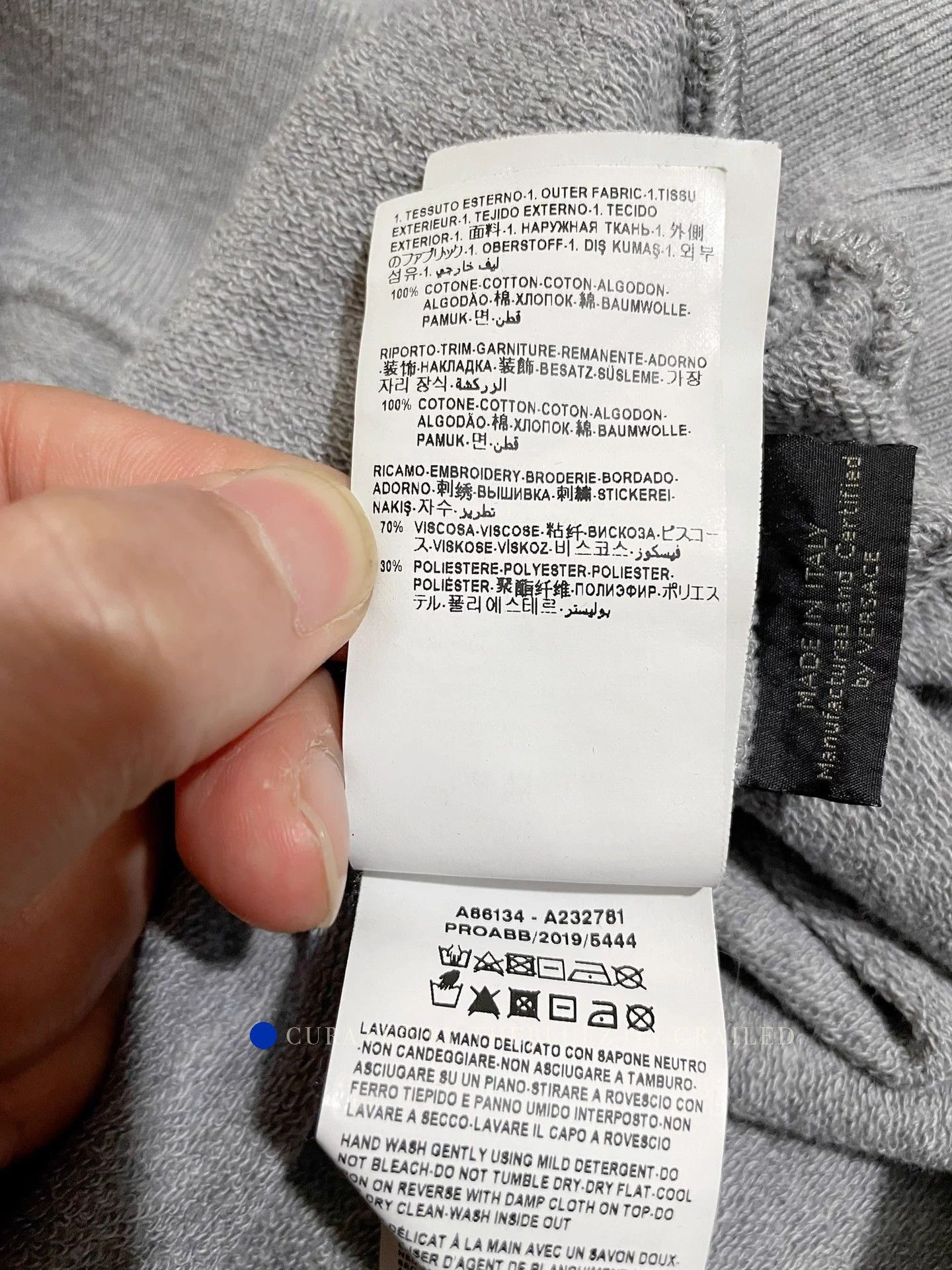 Versace Embroidered Year of the Rat Gray Hoodie Size US XL / EU 56 / 4 - 9 Thumbnail