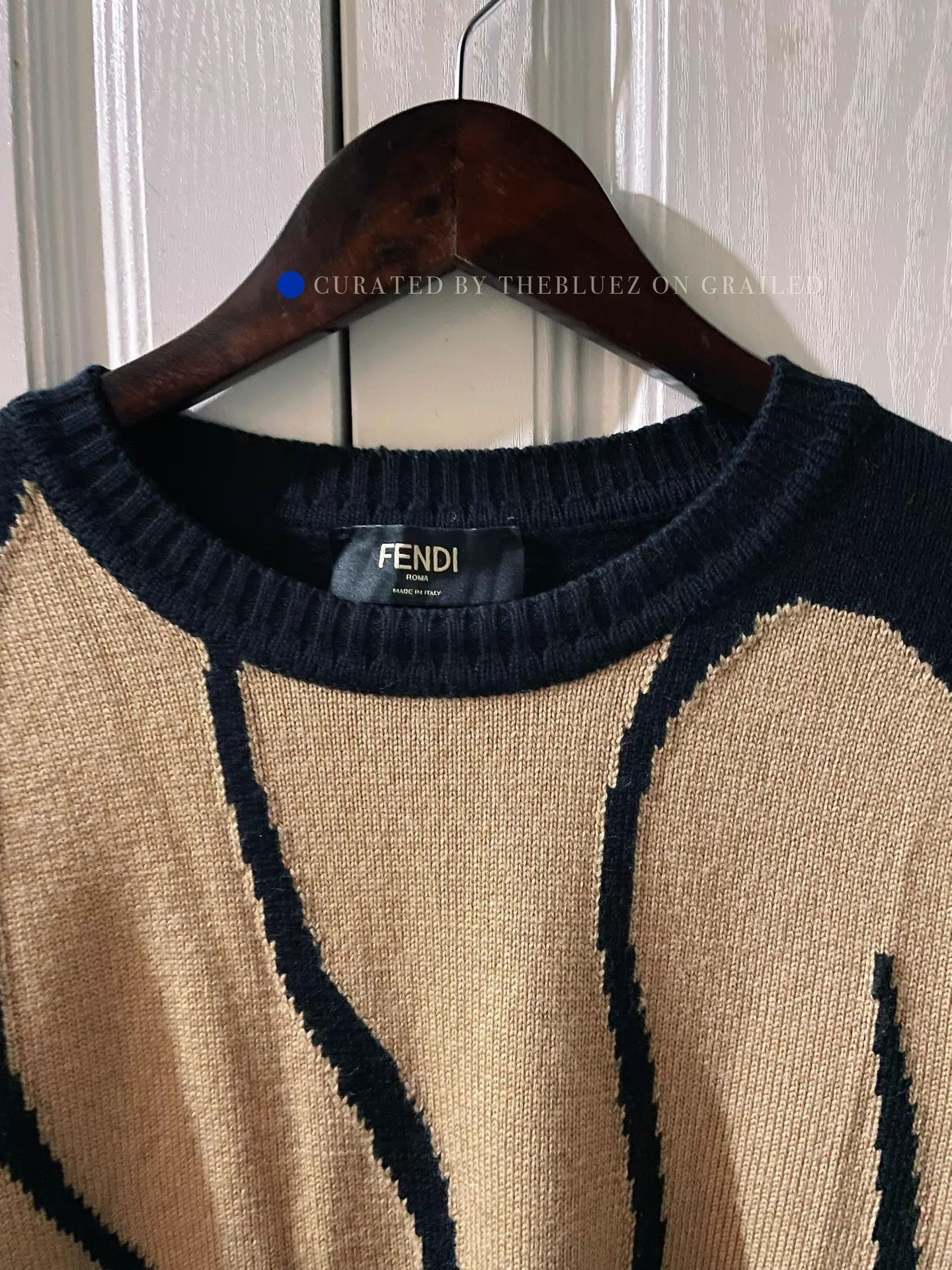 Fendi Limited Edition Multicolor Thick Wool Sweater Size US XL / EU 56 / 4 - 3 Thumbnail