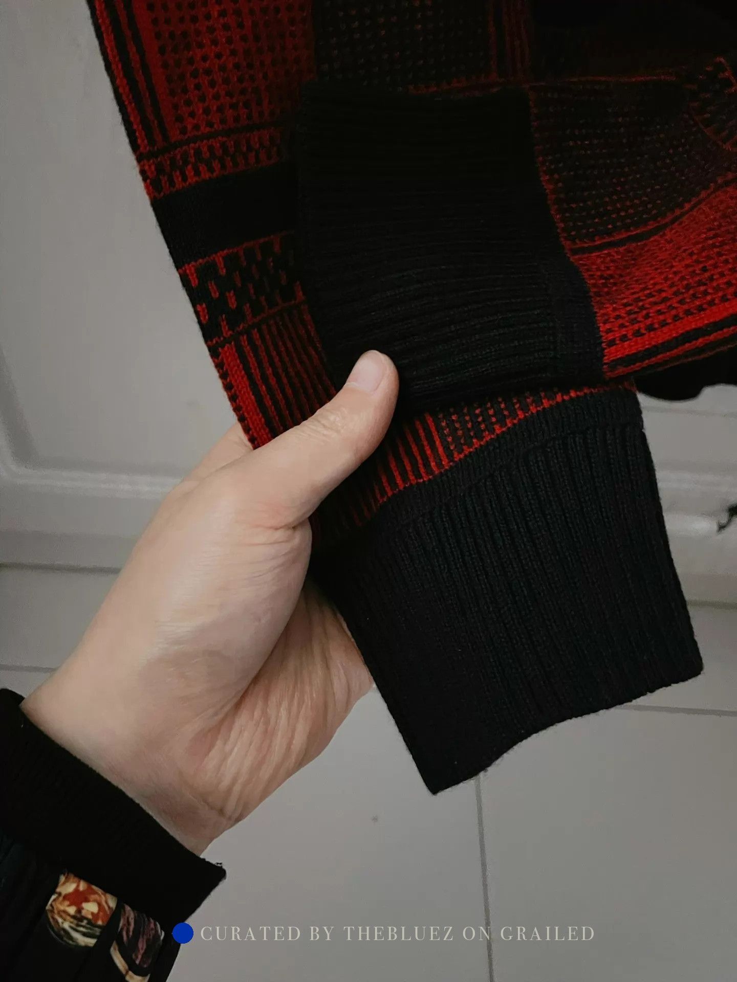 Versace Checkered Wool High Neck Sweater Size US M / EU 48-50 / 2 - 4 Thumbnail