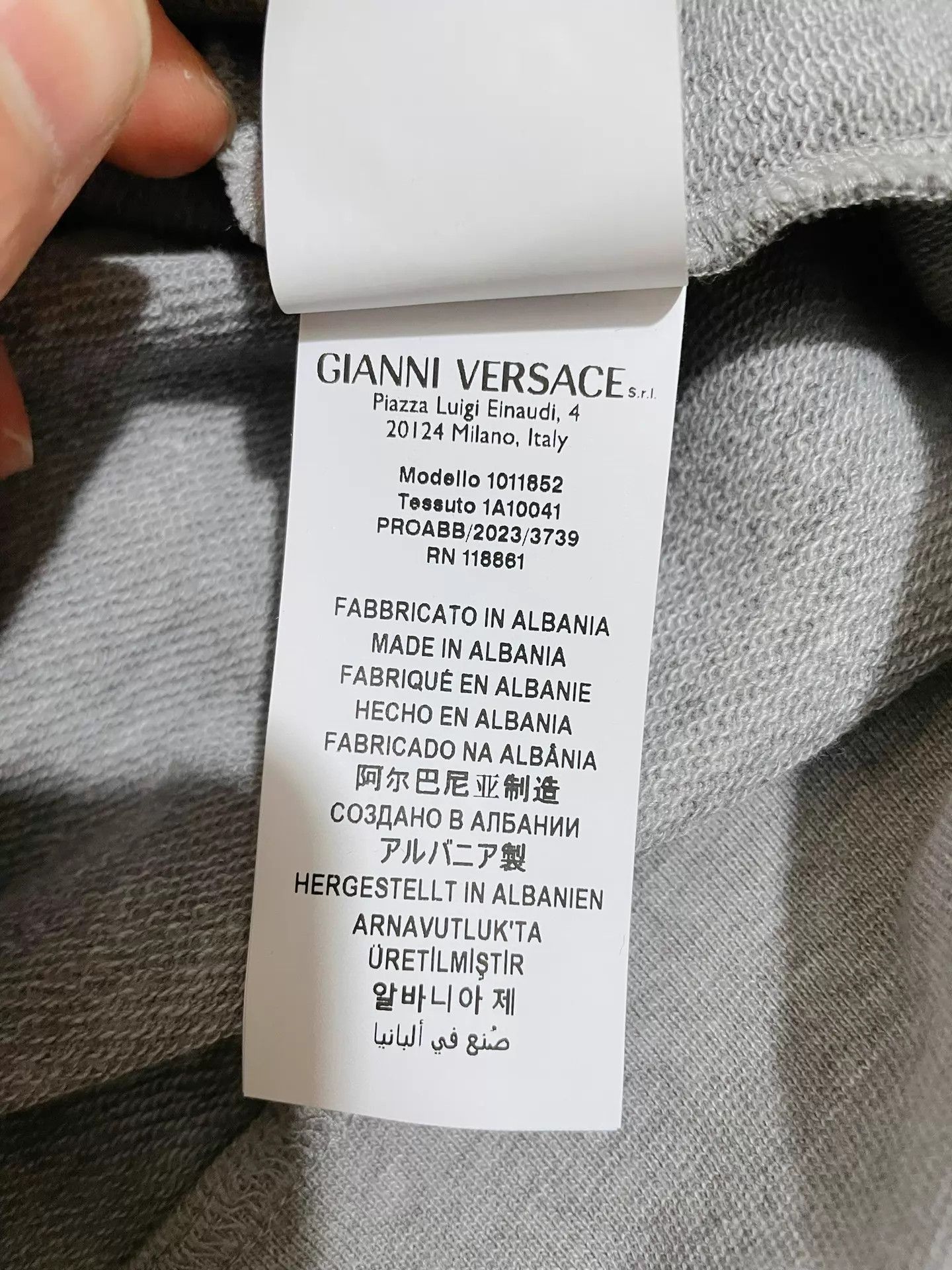 Versace Runway Logo Embroidered Knit Sweatshirt XL Size US XL / EU 56 / 4 - 6 Thumbnail