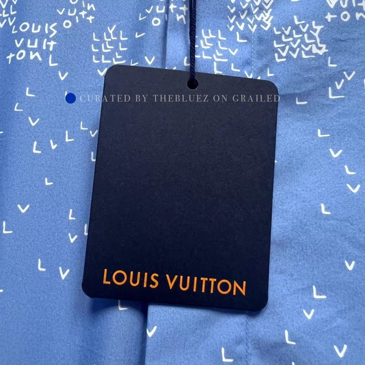 Louis Vuitton Blue Pin Airplane Logo Short Sleeve Shirt Size US S / EU 44-46 / 1 - 4 Thumbnail
