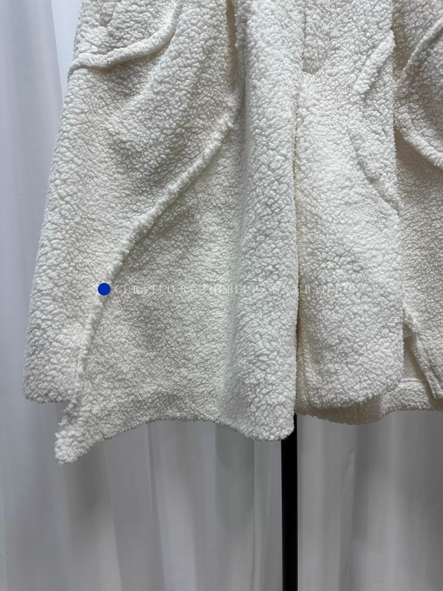 Comme des Garcons Homme Plus Unique Spiral Lamb Fur White Shorts Size US 32 / EU 48 - 4 Thumbnail