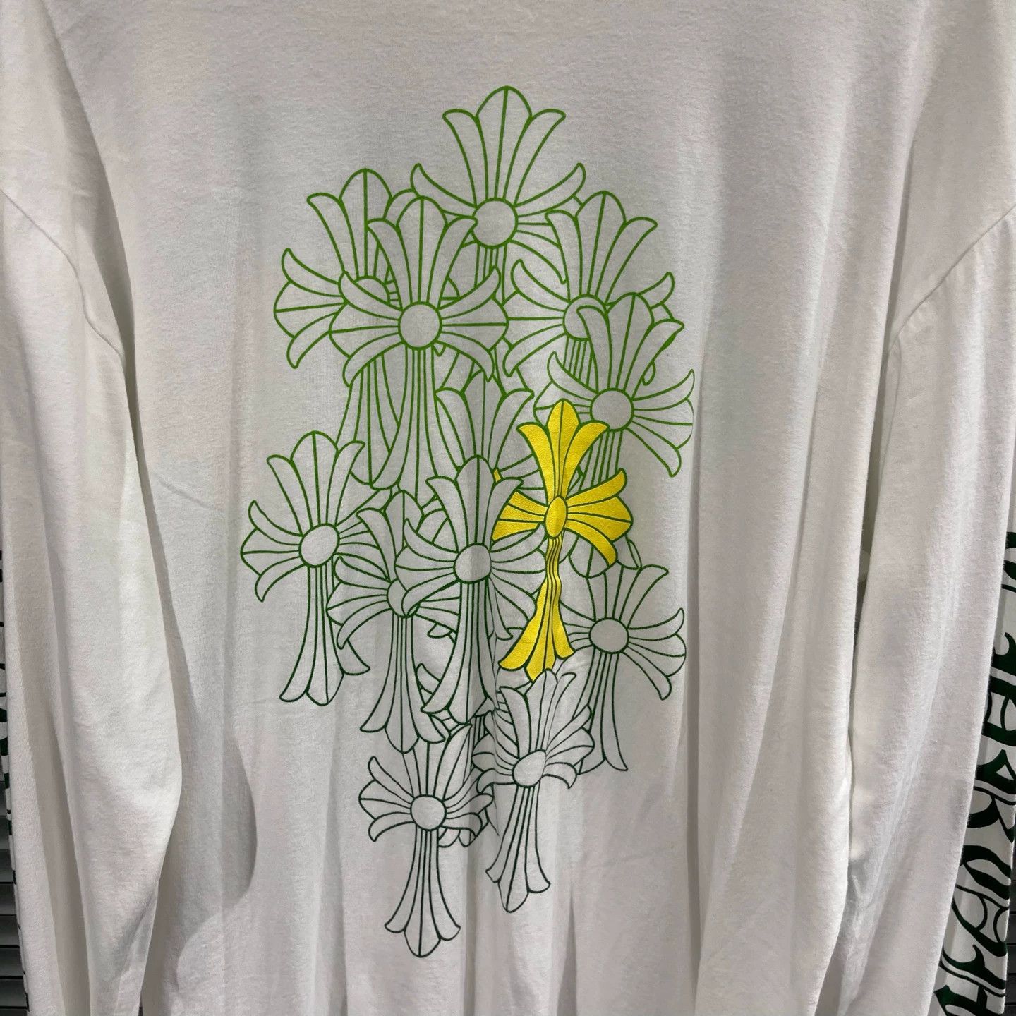 Chrome Hearts White Phantom Cross Long Sleeve Tee Size US L / EU 52-54 / 3 - 6 Thumbnail