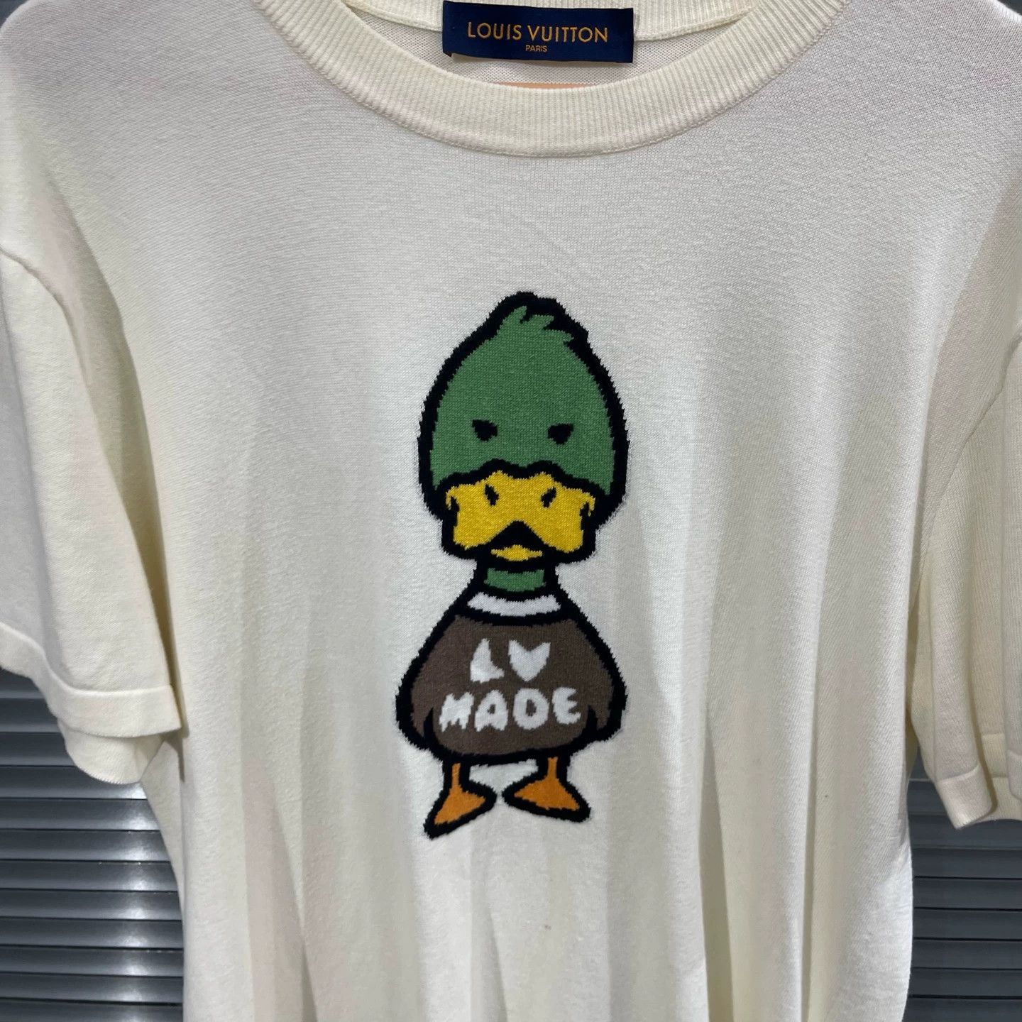 Louis Vuitton Duck Knit Short Sleeve Tee in White Size US M / EU 48-50 / 2 - 4 Thumbnail
