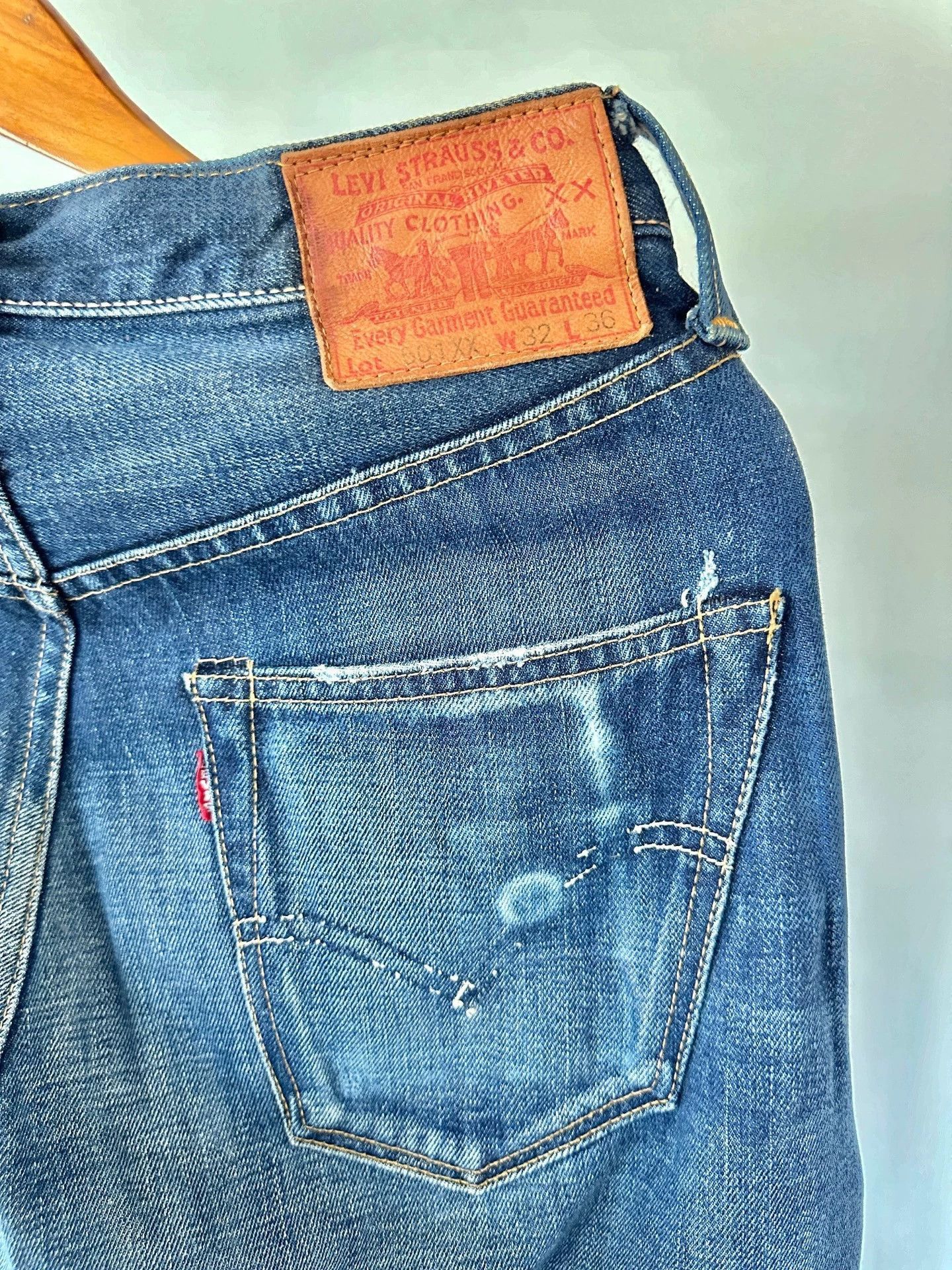 Levi's Authentic Heavy Wash Denim Jeans Size US 32 / EU 48 - 7 Thumbnail