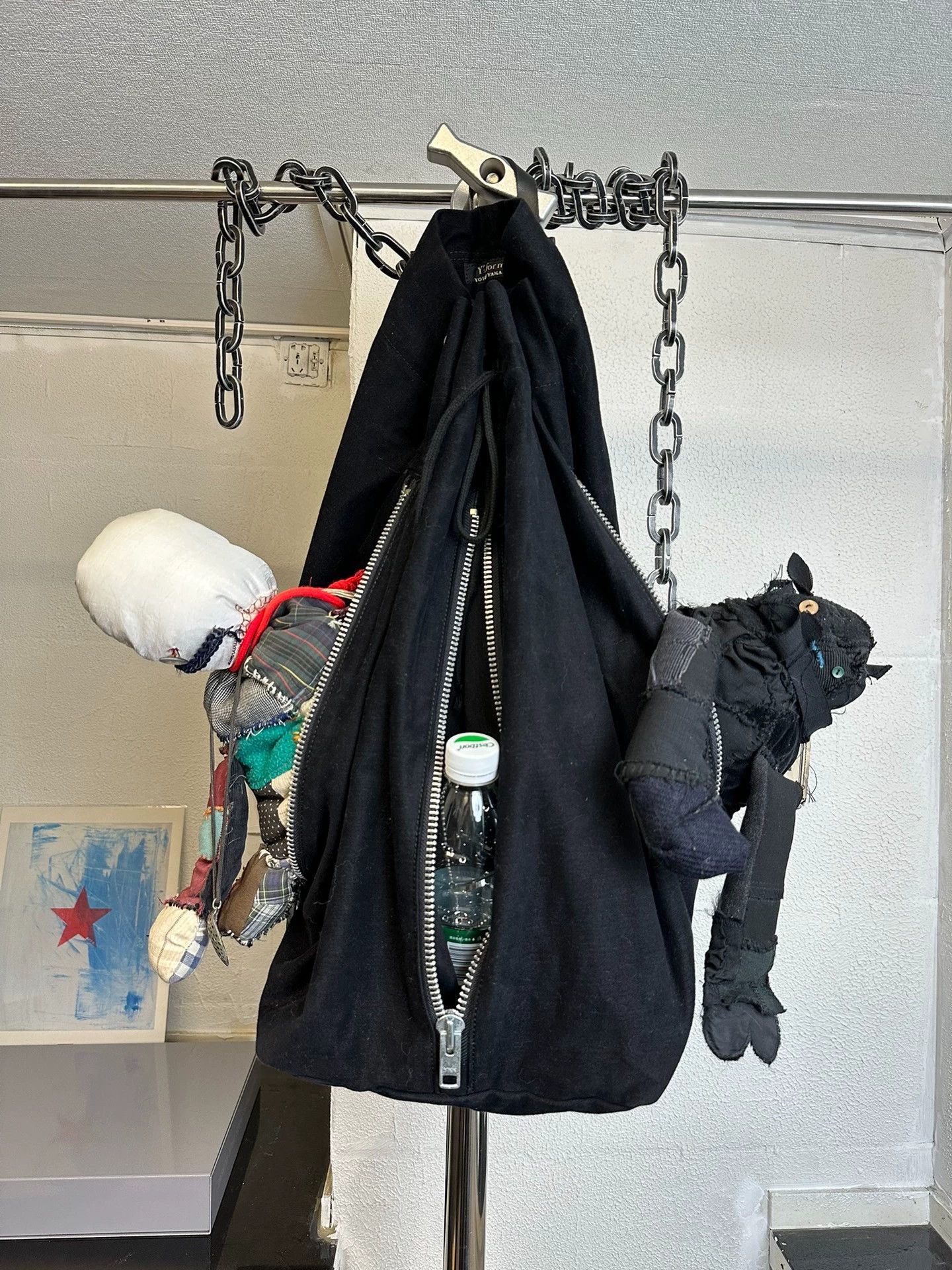 Yohji Yamamoto Minimalist 3-Zipper Crossbody Bag Size ONE SIZE - 2 Thumbnail