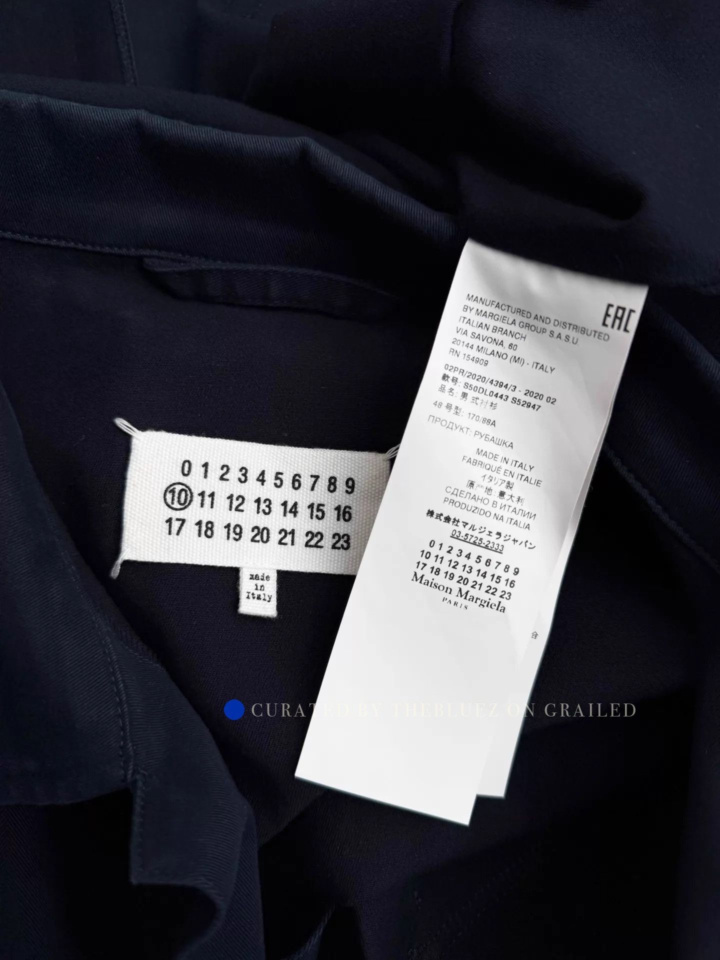 Maison Margiela Deconstructed Pocket Shirt Jacket in Blue Size US M / EU 48-50 / 2 - 6 Thumbnail