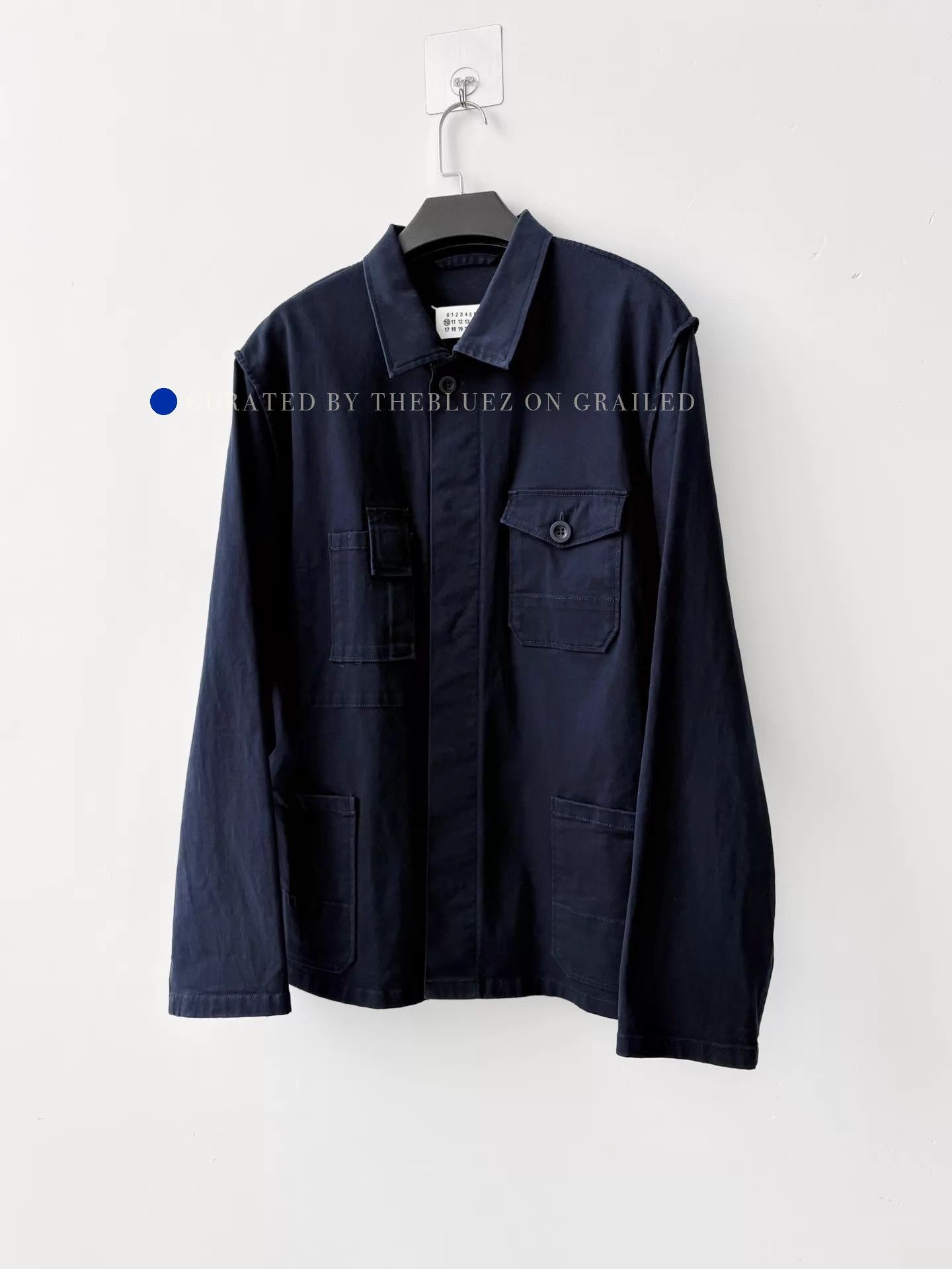 Maison Margiela Deconstructed Pocket Shirt Jacket in Blue Size US M / EU 48-50 / 2 - 2 Thumbnail