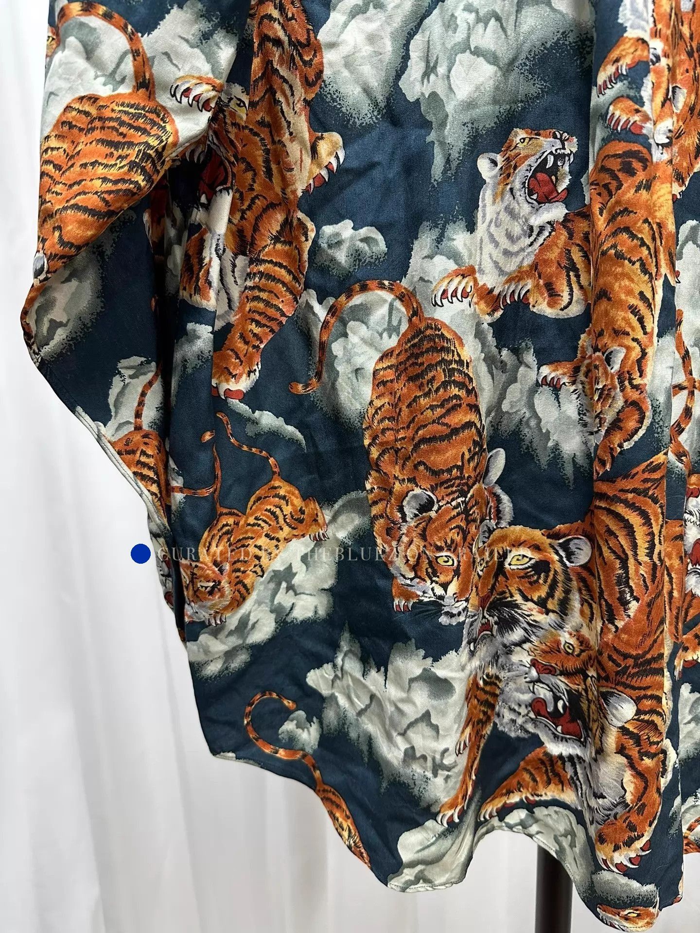 Comme des Garcons SHIRT Vibrant Multi-Color Tigers Silk Button-Up Size US S / EU 44-46 / 1 - 6 Thumbnail
