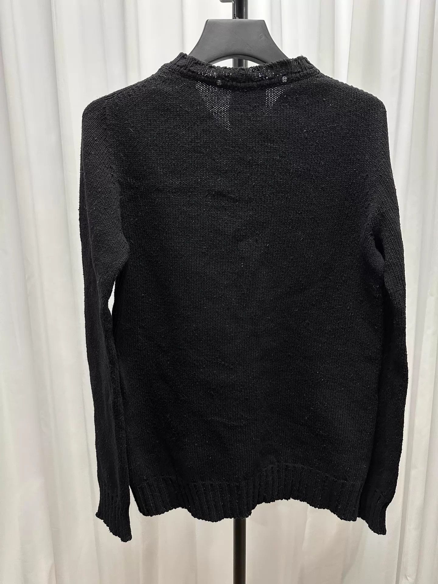 Carol Christian Poell Black Wool Knit Sweater Size US M / EU 48-50 / 2 - 5 Thumbnail