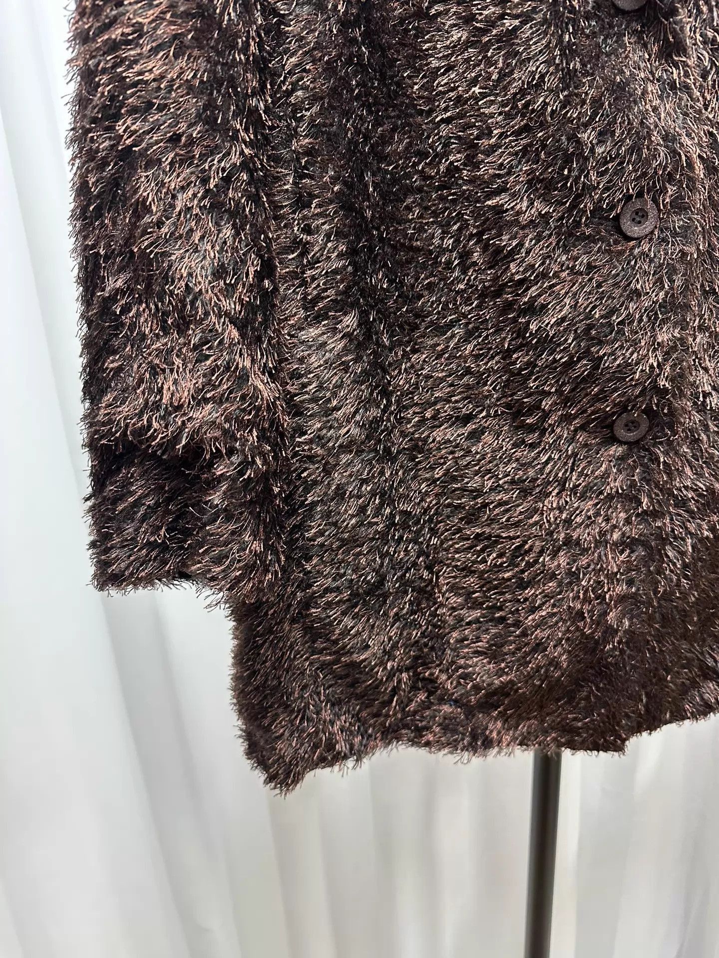 Issey Miyake Wool Blend Shawl Collar Coat in Brown Size US L / EU 52-54 / 3 - 4 Thumbnail