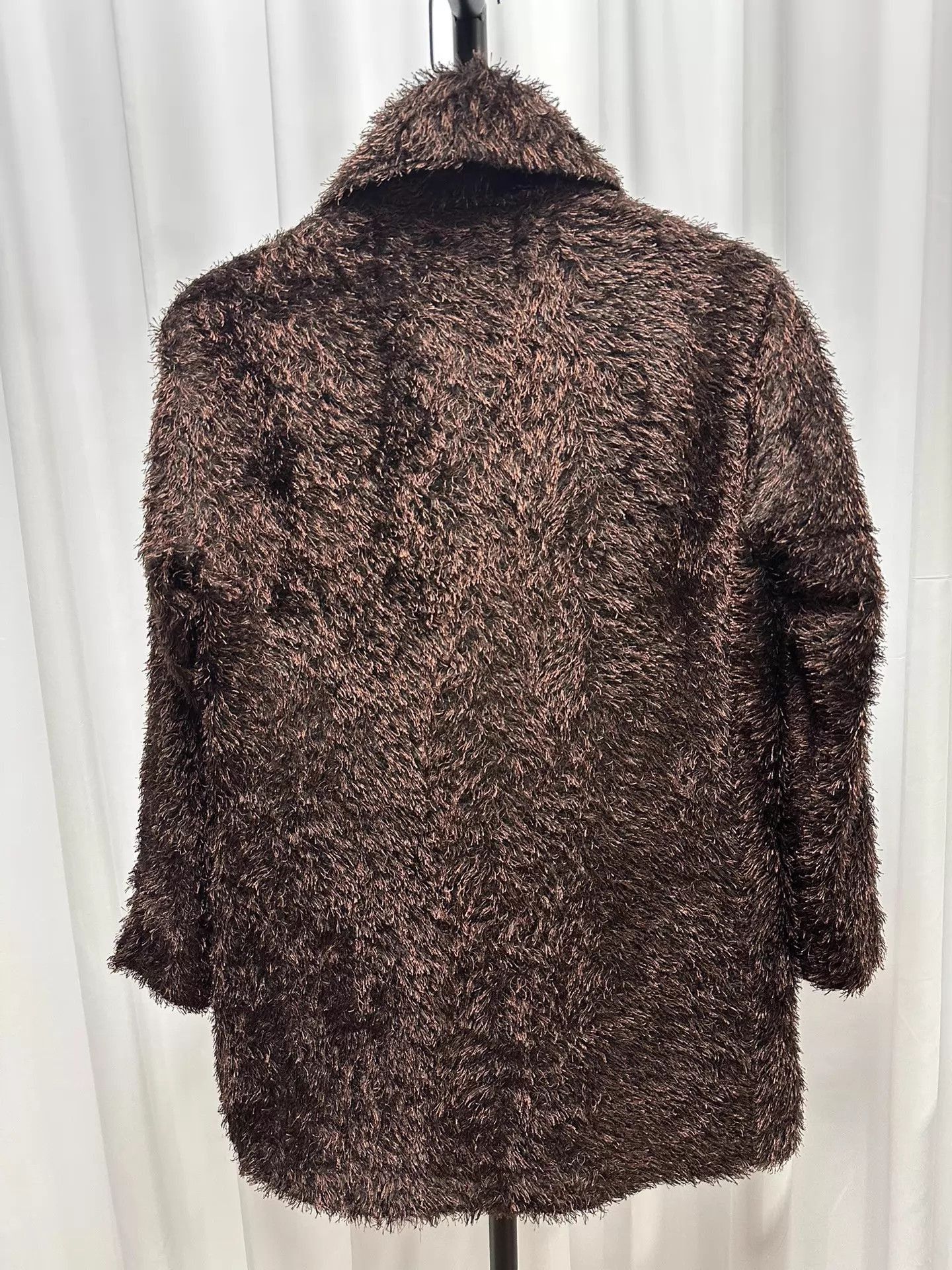 Issey Miyake Wool Blend Shawl Collar Coat in Brown Size US L / EU 52-54 / 3 - 6 Thumbnail