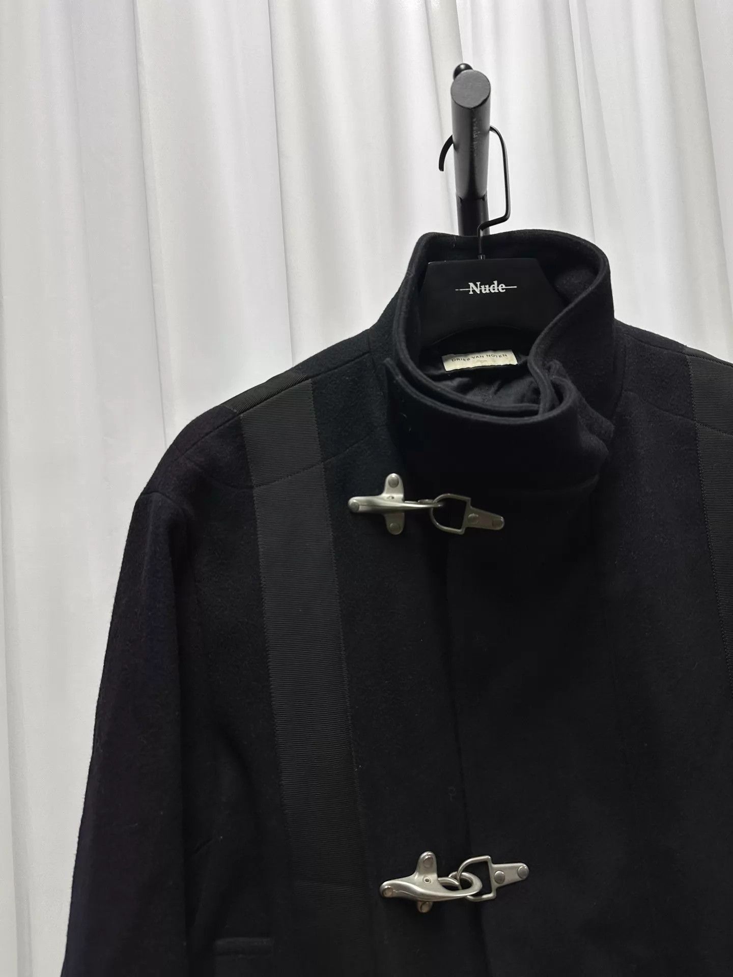Dries Van Noten Wool Jacket with Unique Buckle Details Size US L / EU 52-54 / 3 - 2 Thumbnail