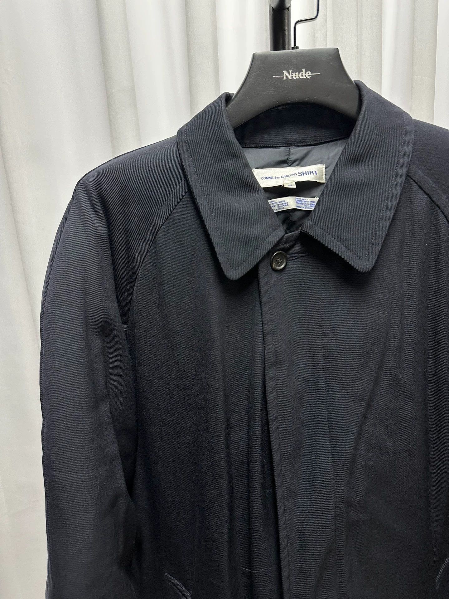 Comme des Garcons SHIRT Stylish Black Wool Down Parka in Size M Size US M / EU 48-50 / 2 - 2 Thumbnail