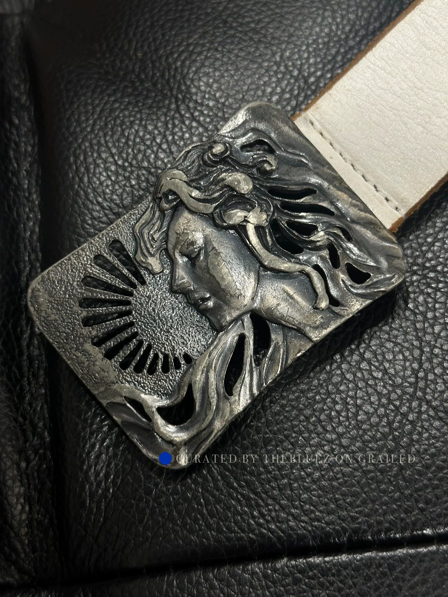 Yohji Yamamoto Silver Hollow Goddess Belt Size ONE SIZE - 3 Thumbnail