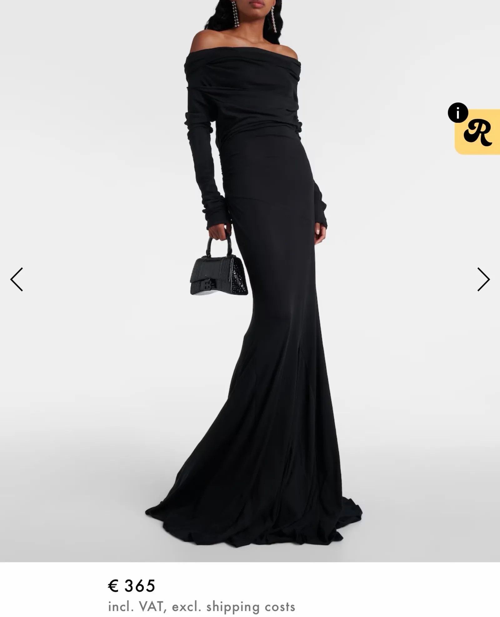 Entire Studios Entire studios Bound off-shoulder draped gown Dress Size M / US 6-8 / IT 42-44 - 2 Thumbnail