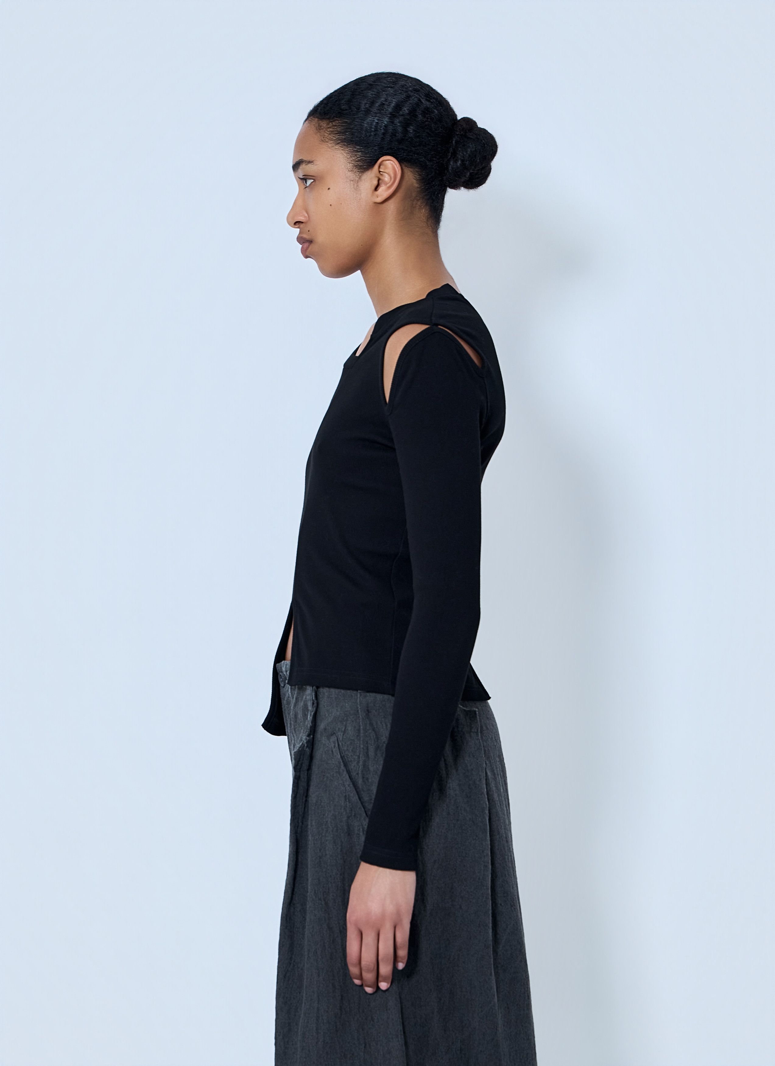 Limi Feu Asymmetric Long Sleeve Tee Size M / US 6-8 / IT 42-44 - 3 Thumbnail