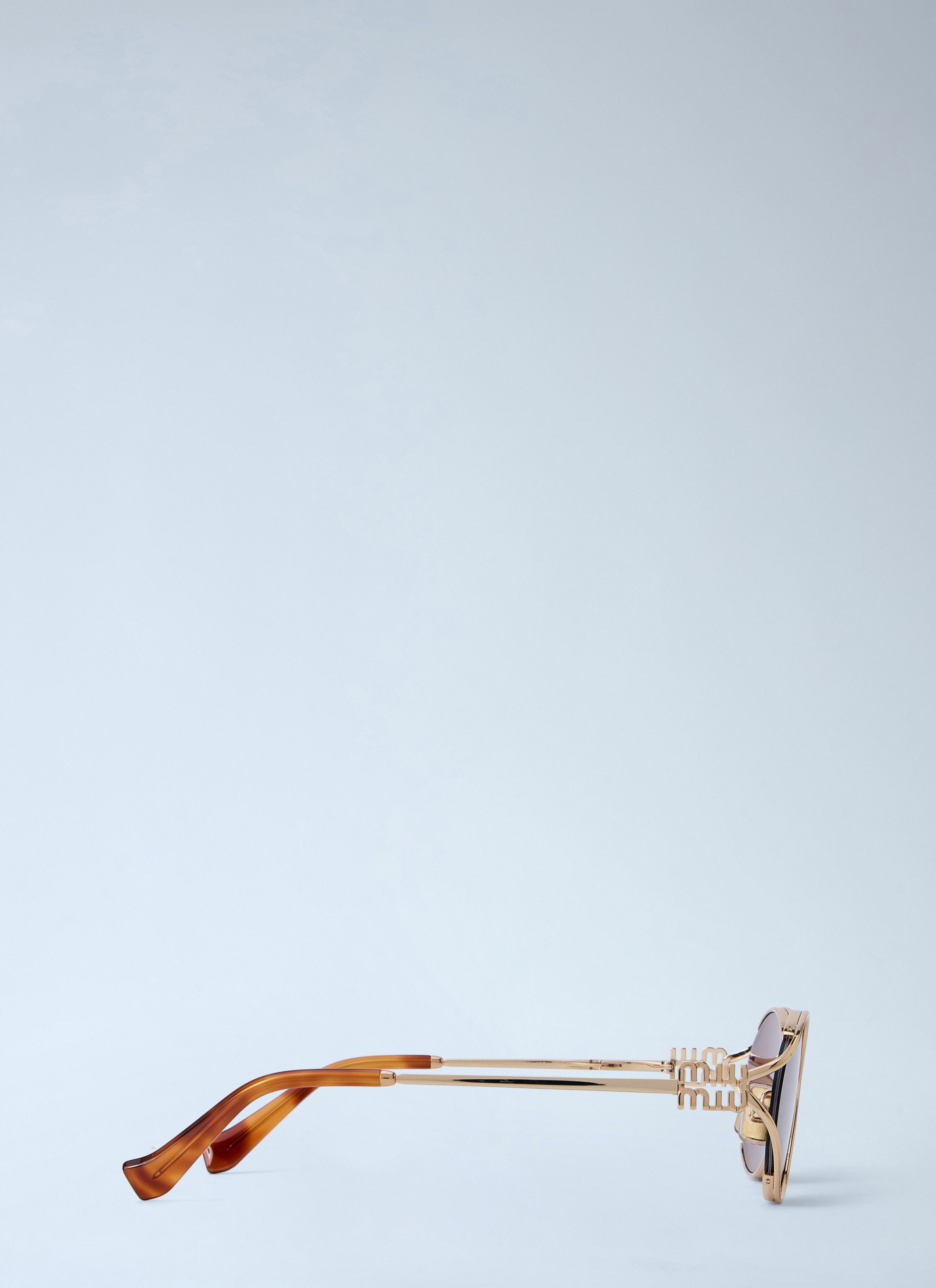 Miu Miu MU 52YS Oval Sunglasses Size ONE SIZE - 3 Thumbnail