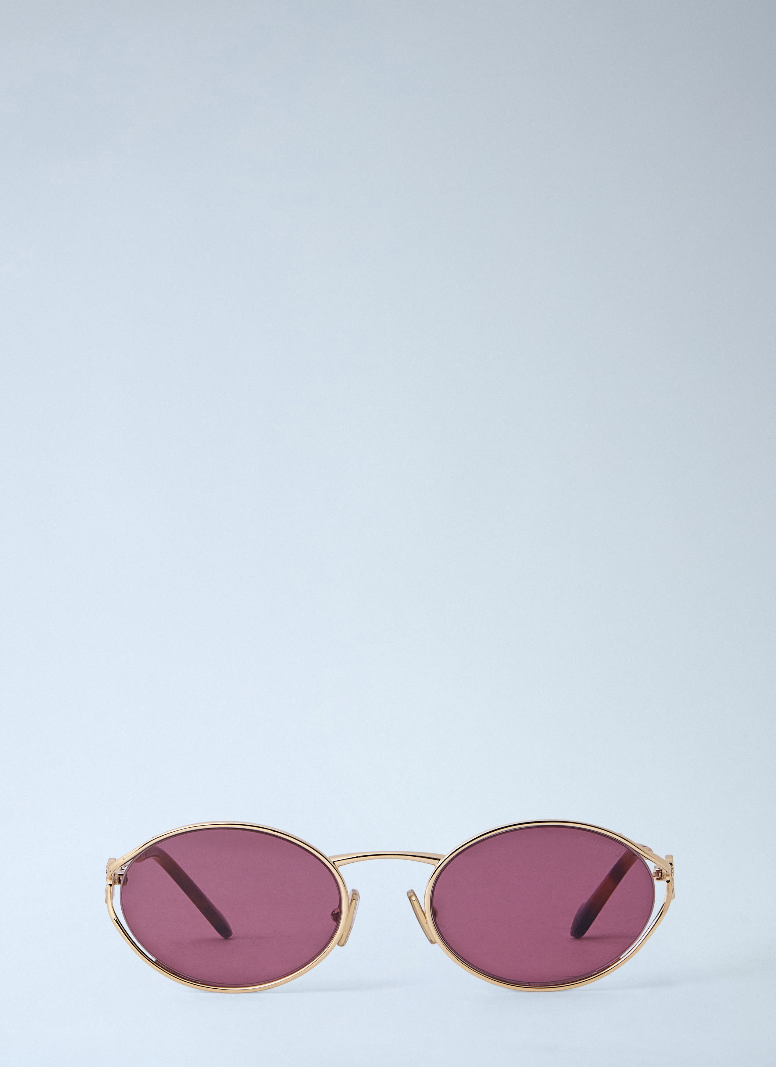 Miu Miu MU 52YS Oval Sunglasses Size ONE SIZE - 6 Thumbnail