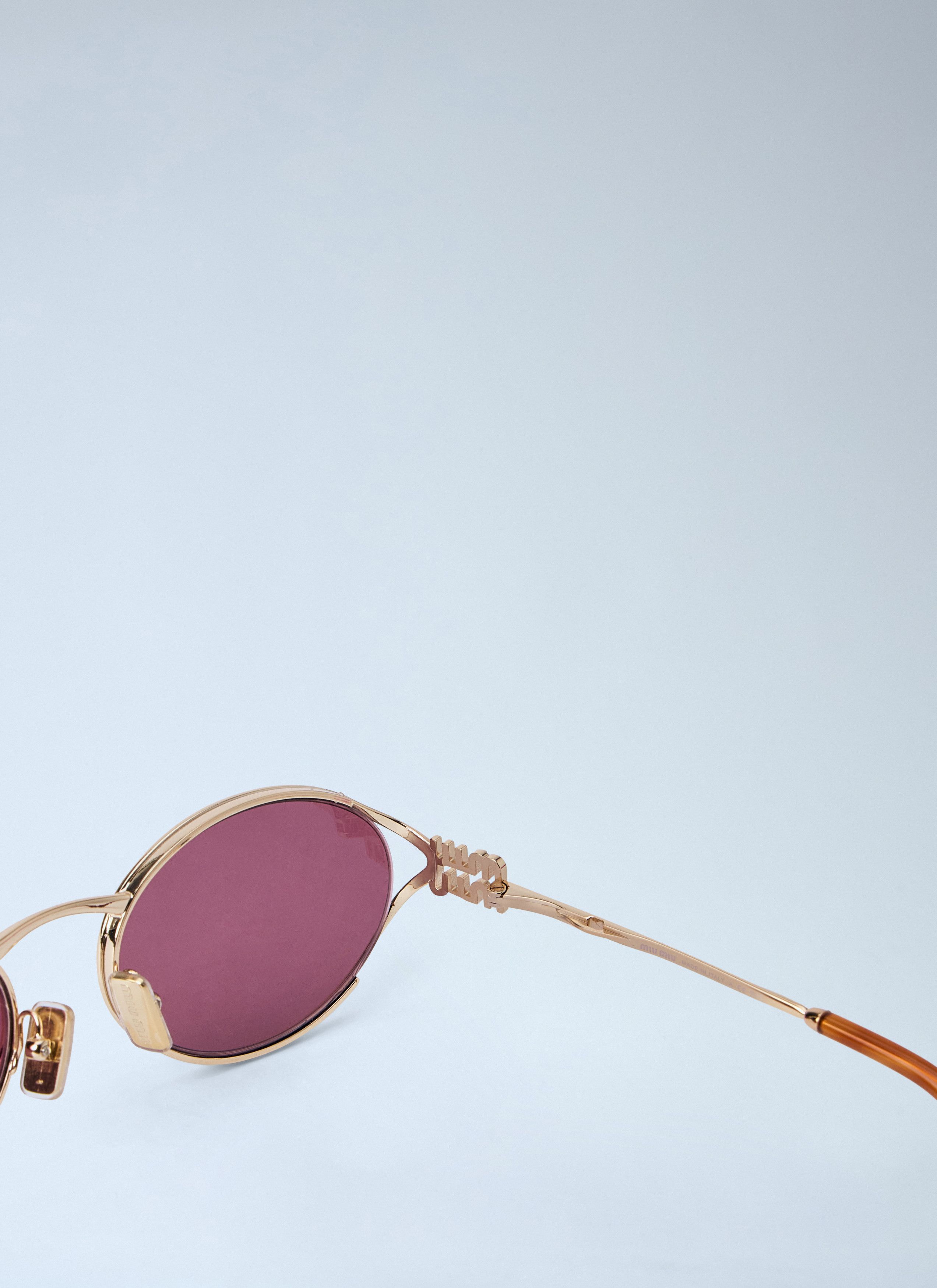 Miu Miu MU 52YS Oval Sunglasses Size ONE SIZE - 5 Thumbnail