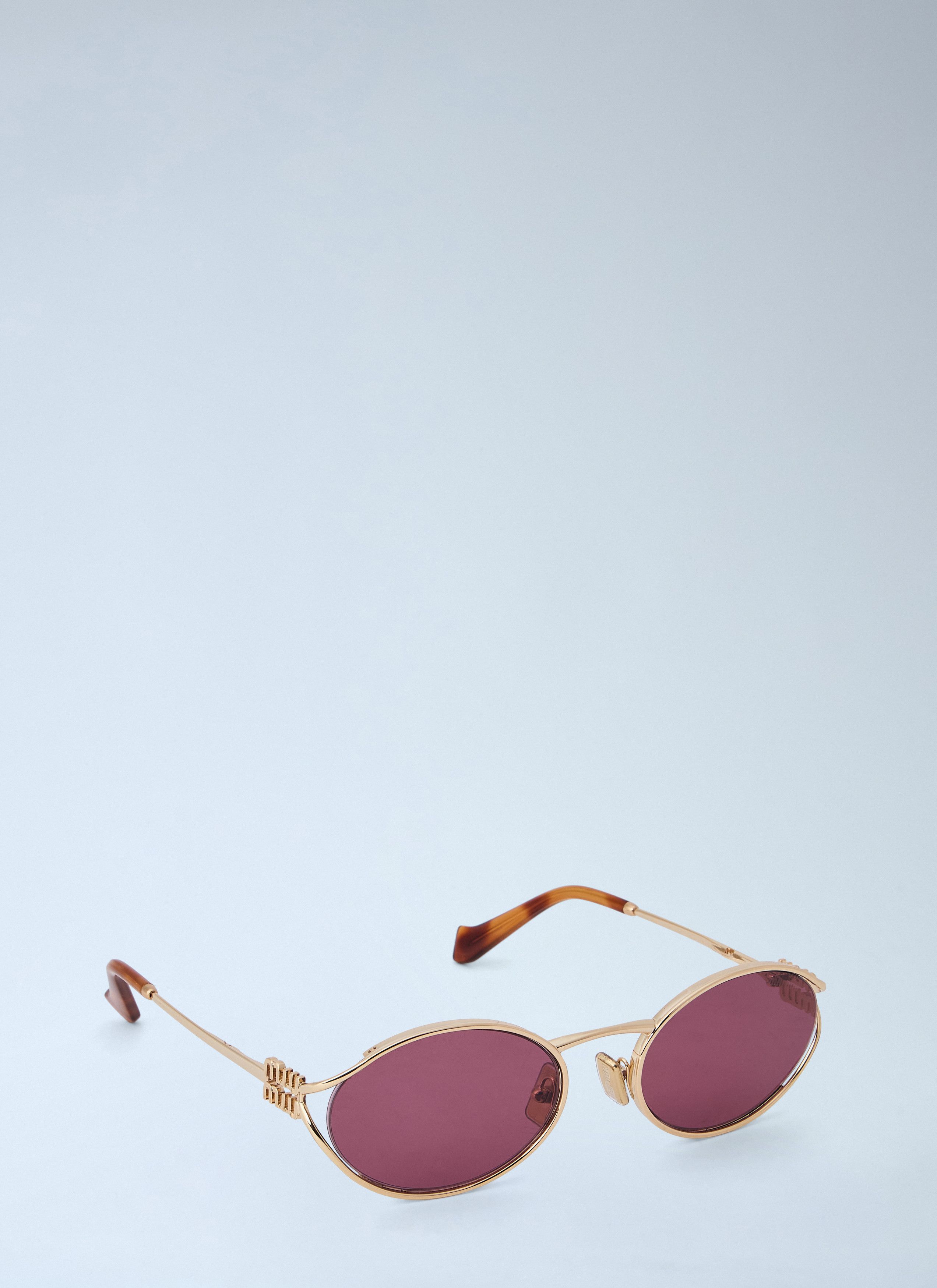 Miu Miu MU 52YS Oval Sunglasses Size ONE SIZE - 2 Thumbnail