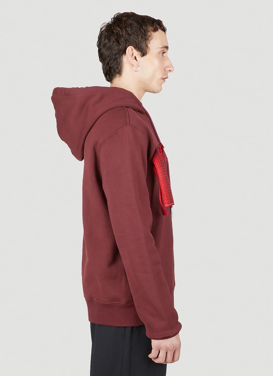 Lanvin Embroidered Logo Hooded Sweatshirt Size US XS / EU 42 / 0 - 3 Thumbnail