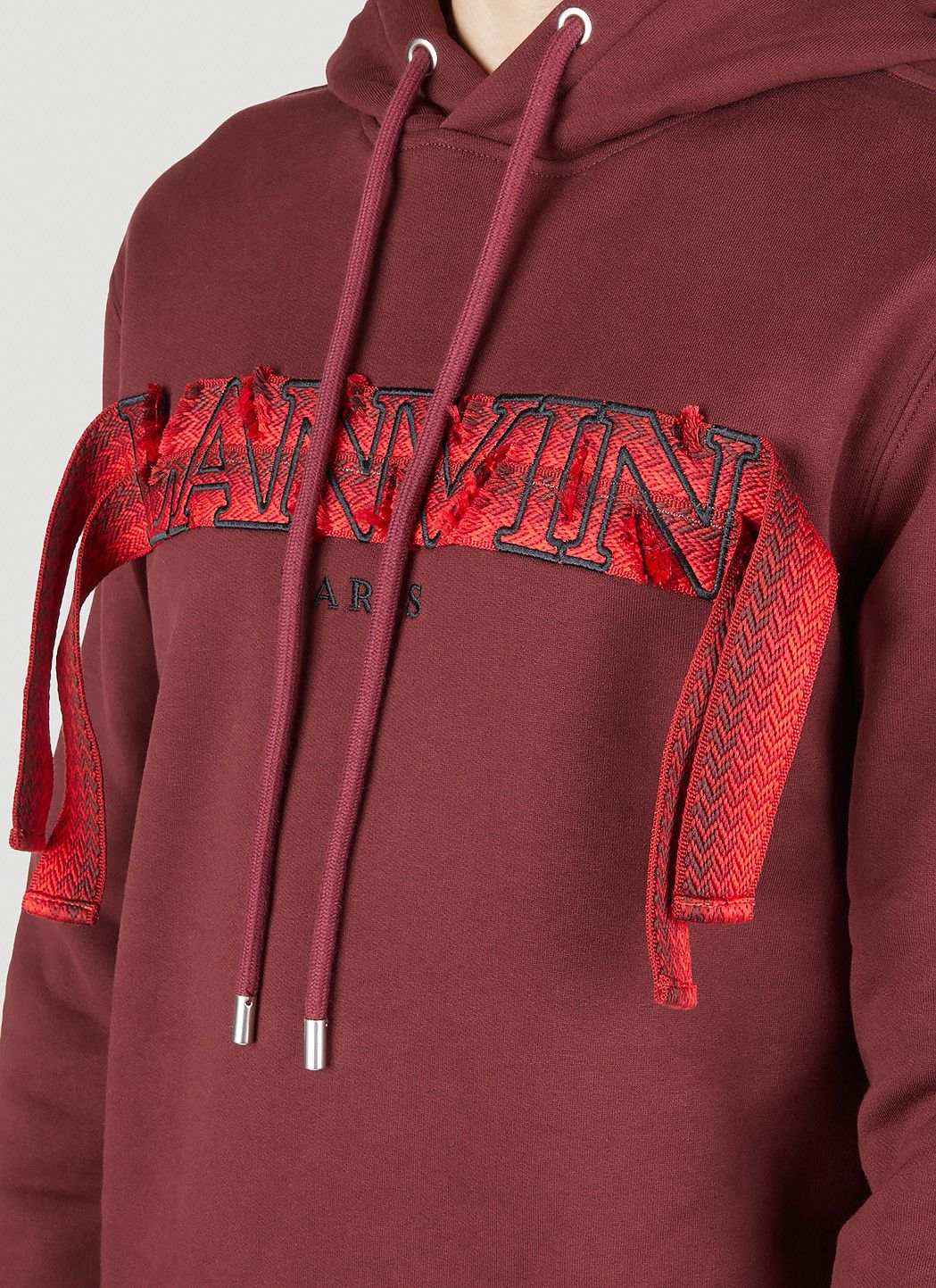 Lanvin Embroidered Logo Hooded Sweatshirt Size US XS / EU 42 / 0 - 5 Thumbnail
