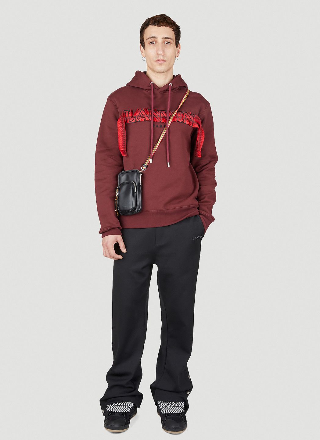 Lanvin Embroidered Logo Hooded Sweatshirt Size US XS / EU 42 / 0 - 2 Thumbnail