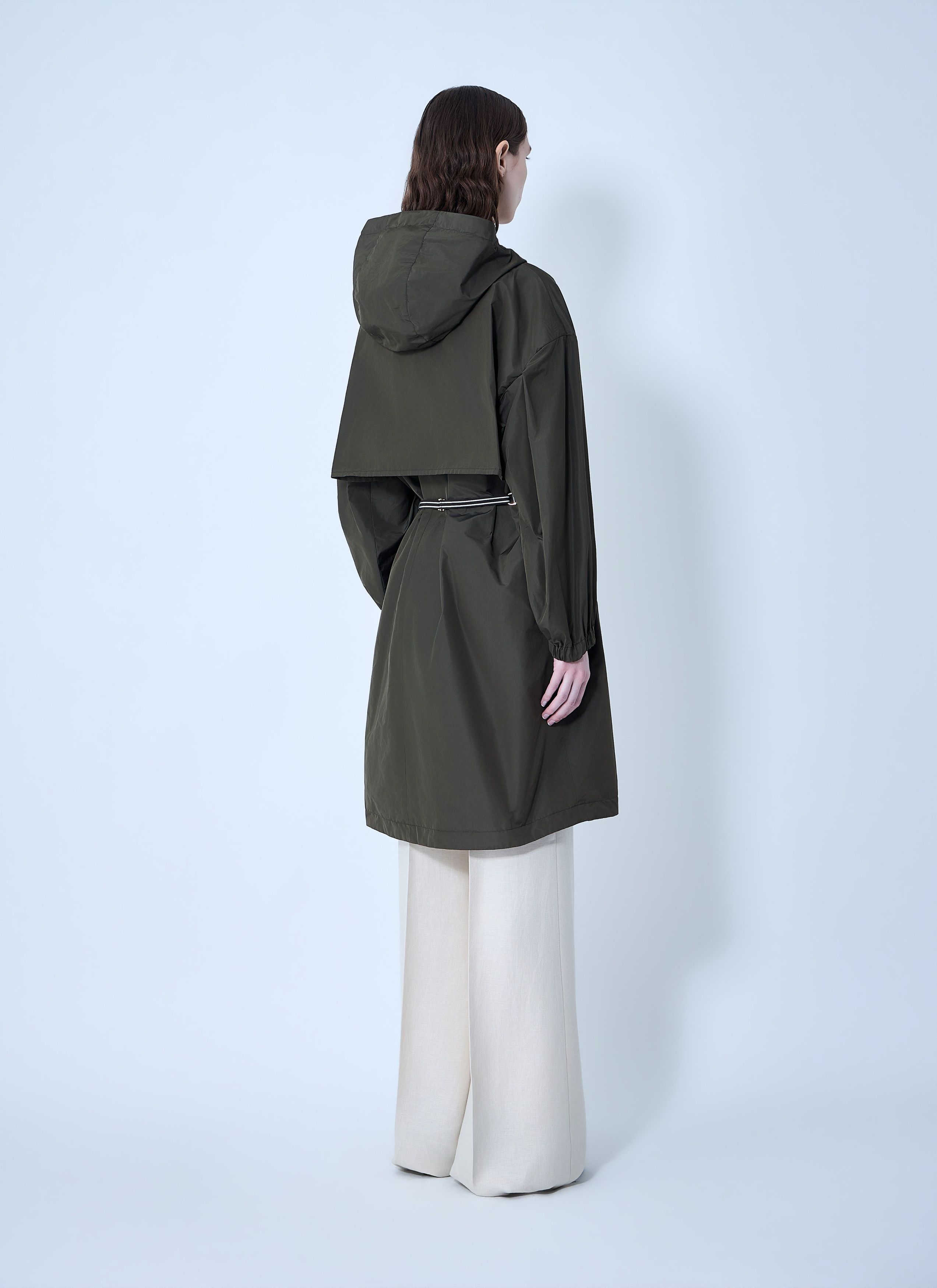 Max Mara Belted Hooded Coat Size M / US 6-8 / IT 42-44 - 4 Thumbnail