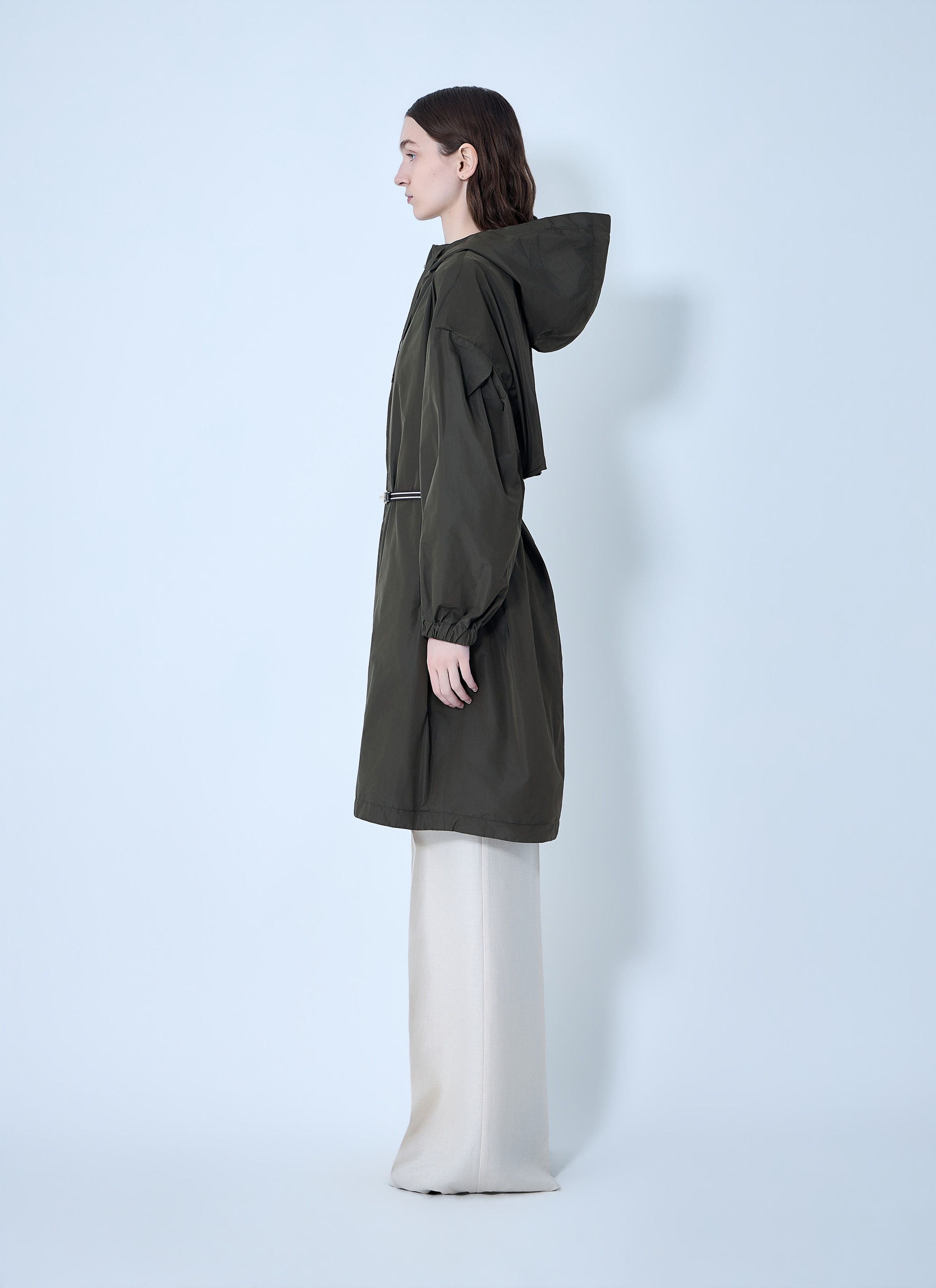 Max Mara Belted Hooded Coat Size M / US 6-8 / IT 42-44 - 3 Thumbnail