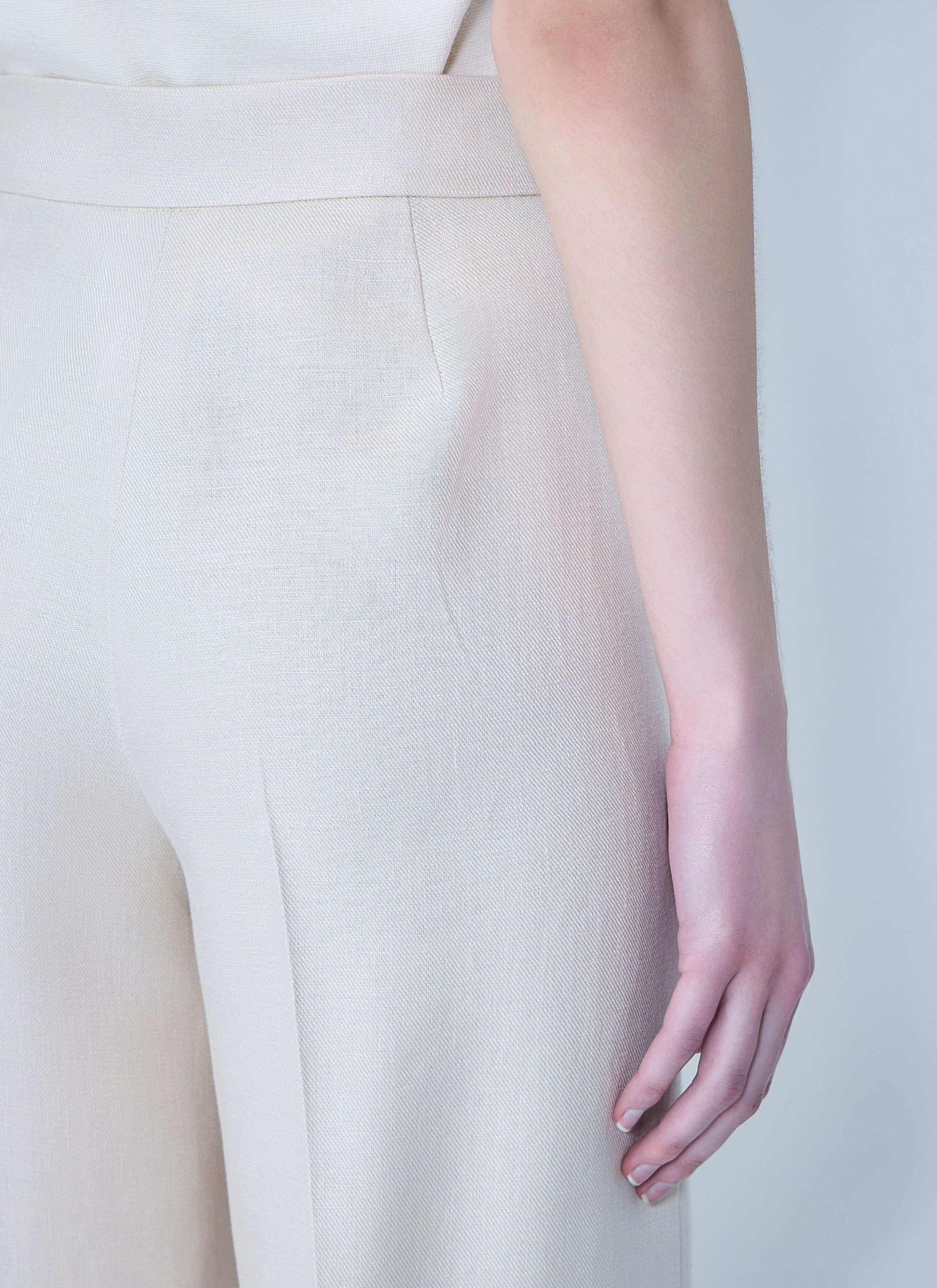 Max Mara Badesse Tailored Linen Pants Size 30" / US 8 / IT 44 - 6 Thumbnail