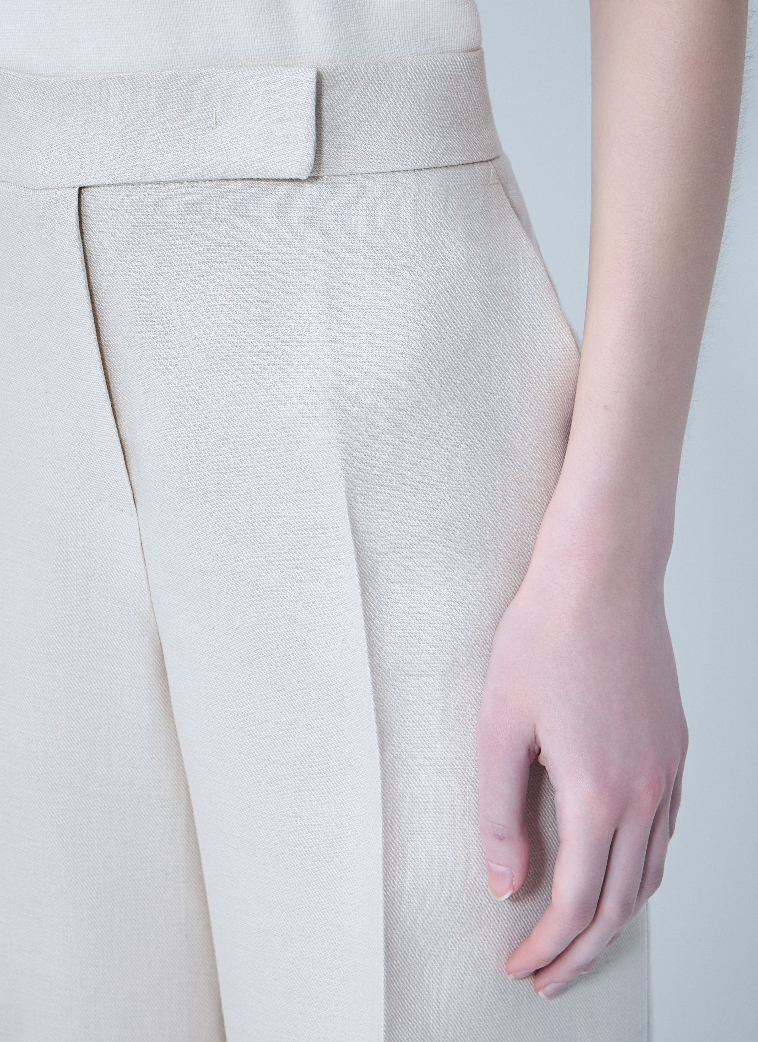 Max Mara Badesse Tailored Linen Pants Size 30" / US 8 / IT 44 - 5 Thumbnail