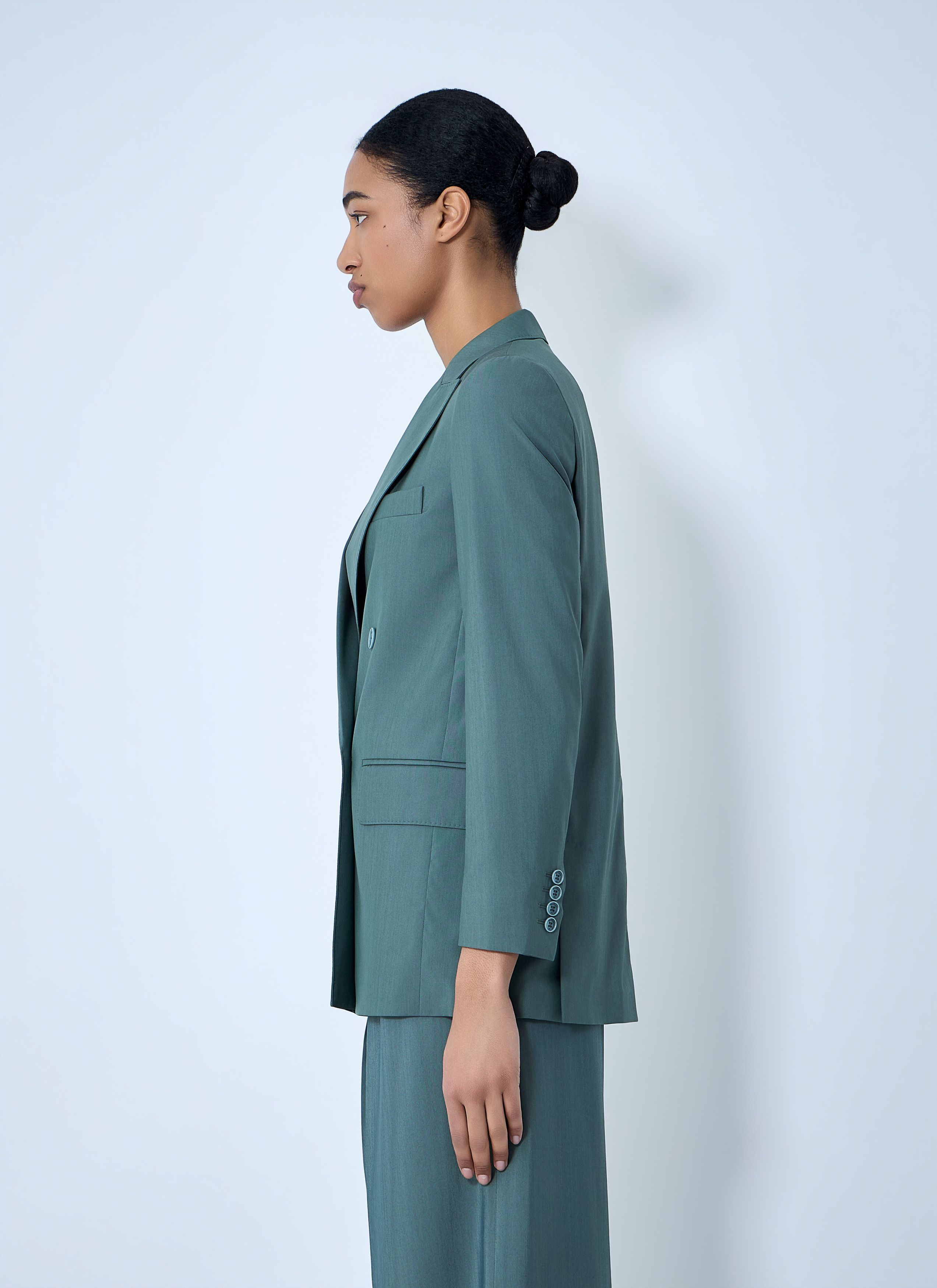 Max Mara Double-Breasted Blazer Size M / US 6-8 / IT 42-44 - 3 Thumbnail