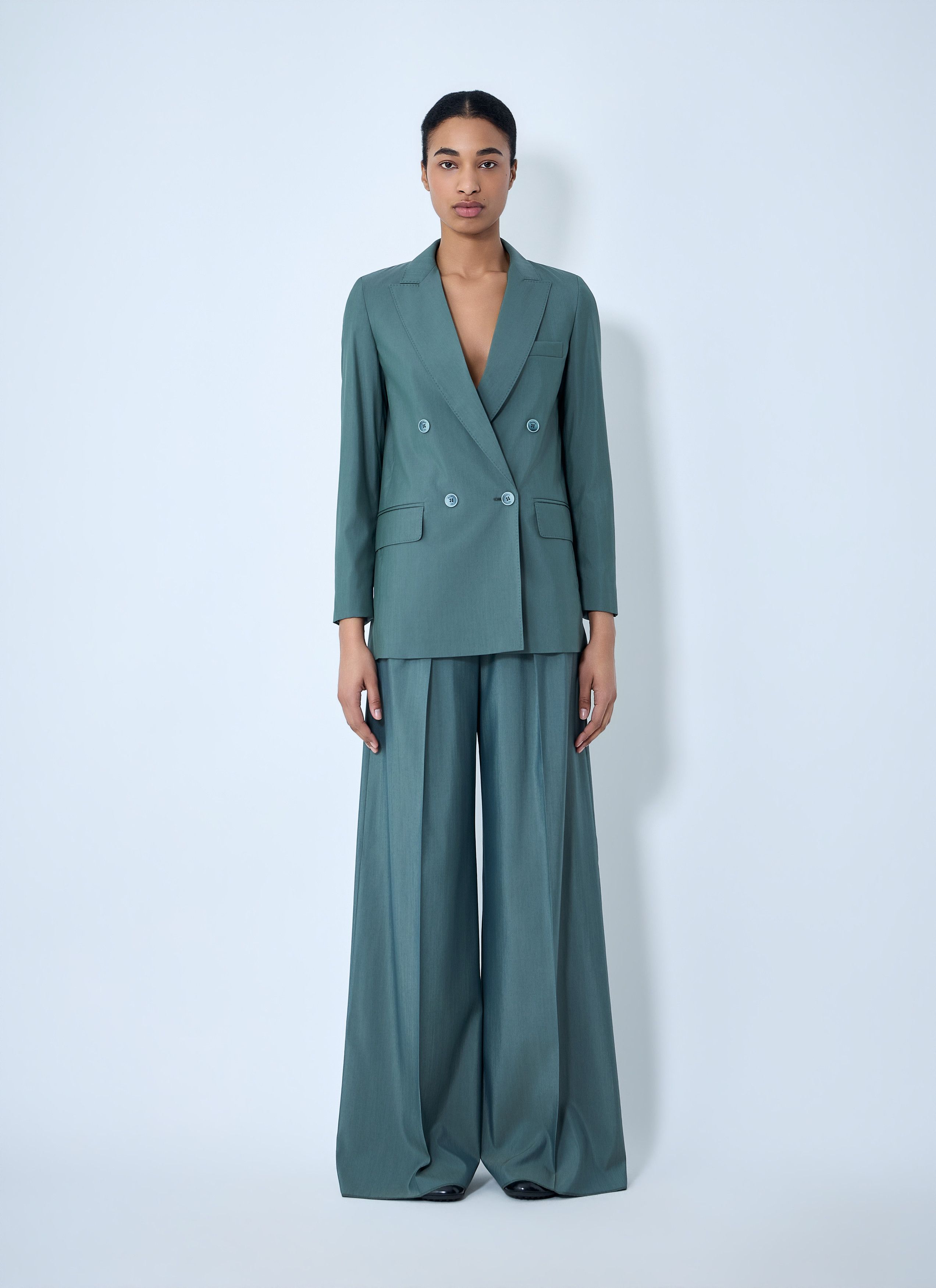 Max Mara Double-Breasted Blazer Size M / US 6-8 / IT 42-44 - 2 Thumbnail