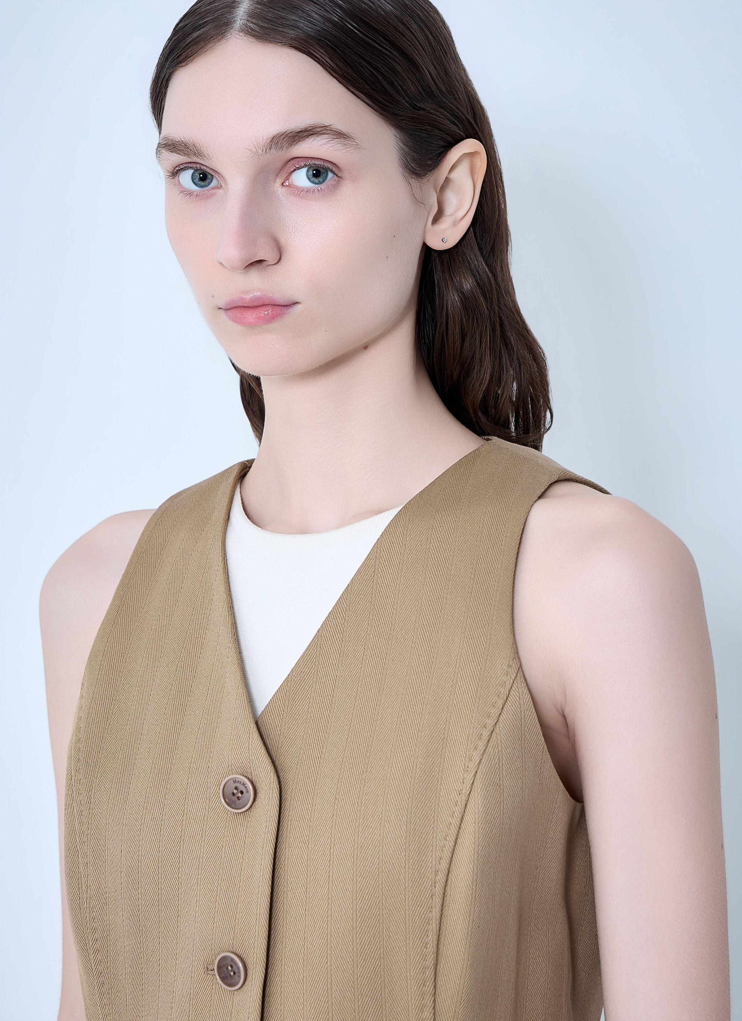 Max Mara Tailored Vest with Button Fastening Size M / US 6-8 / IT 42-44 - 5 Thumbnail