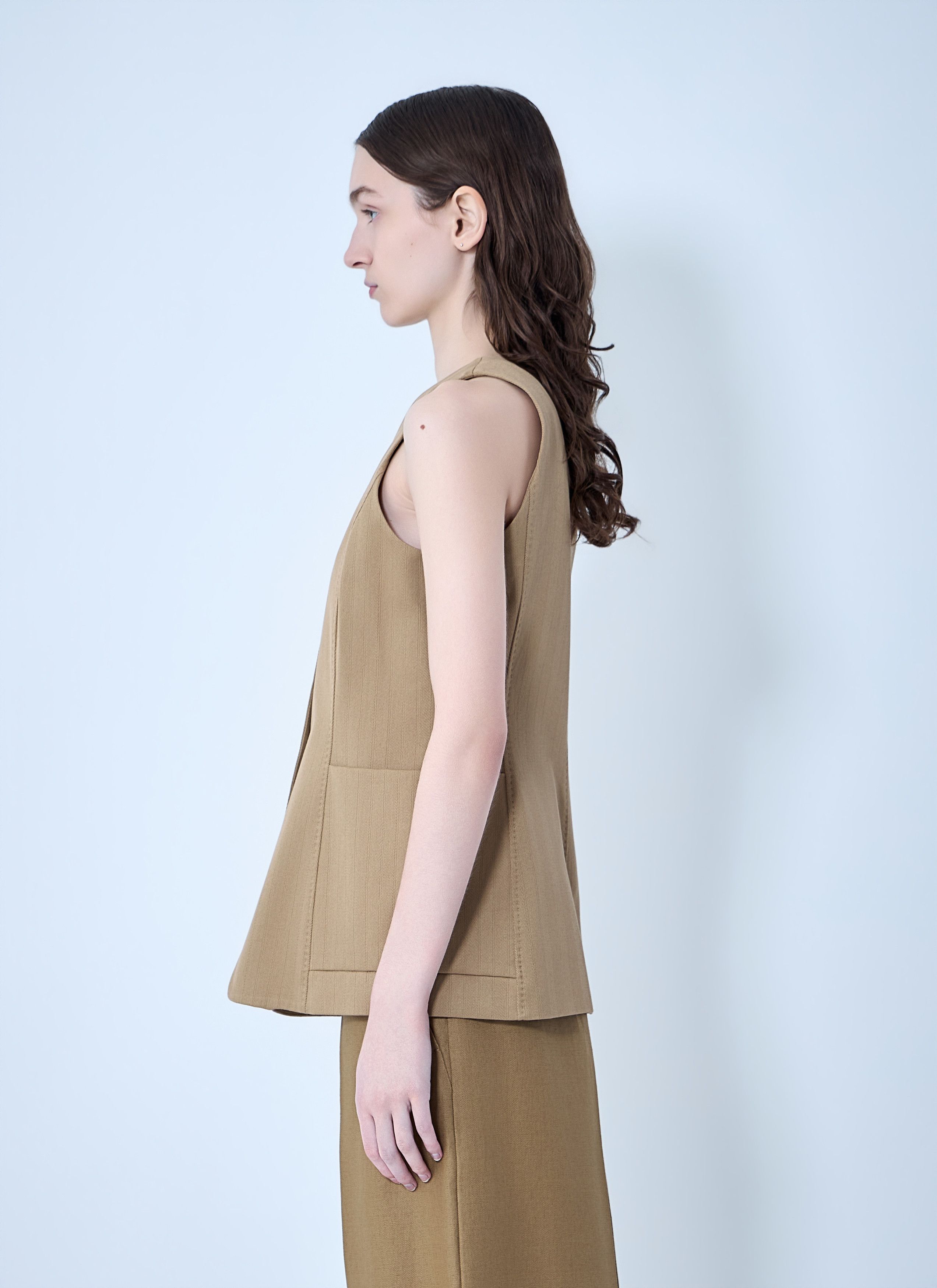 Max Mara Tailored Vest with Button Fastening Size M / US 6-8 / IT 42-44 - 3 Thumbnail