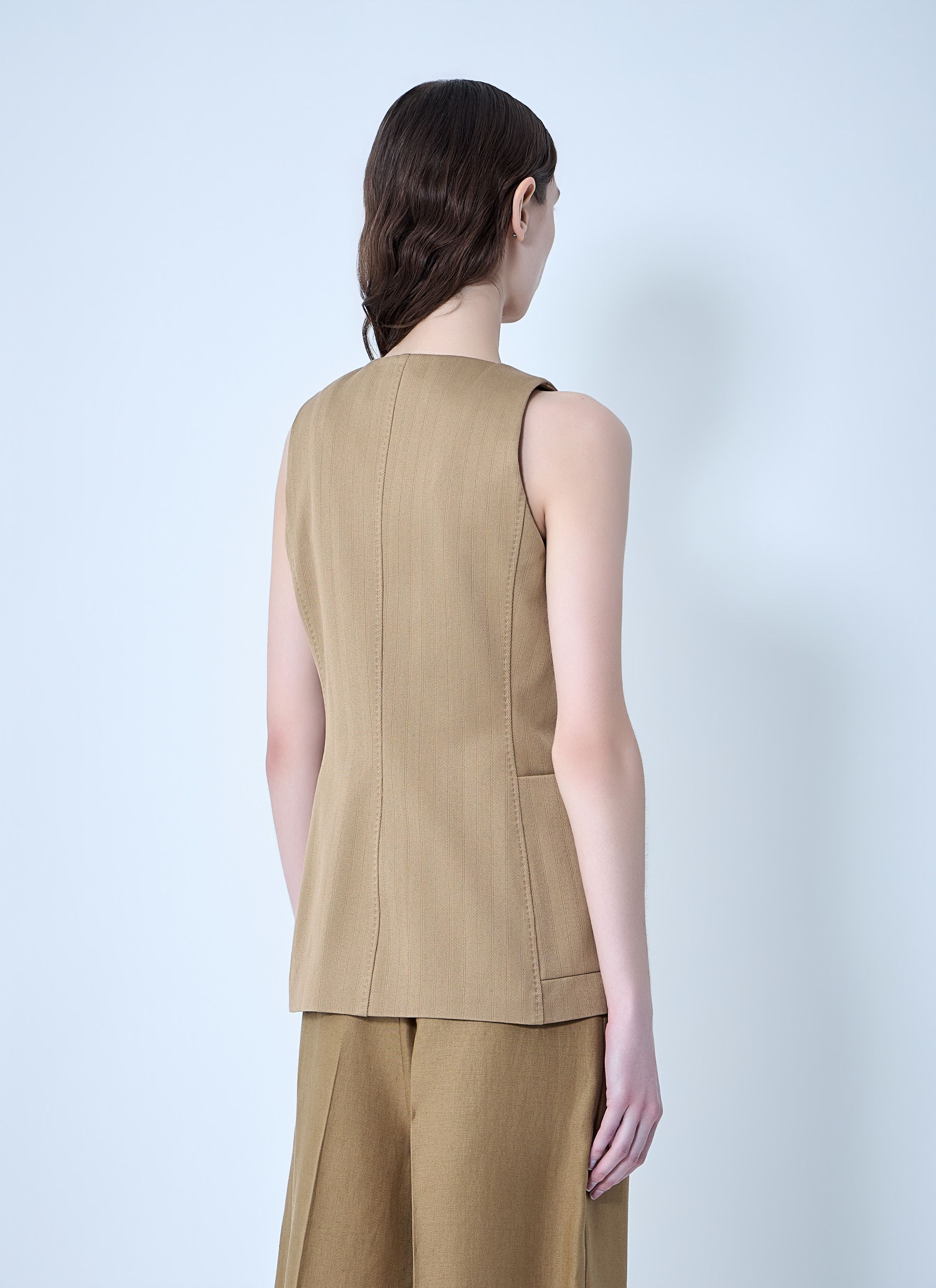 Max Mara Tailored Vest with Button Fastening Size M / US 6-8 / IT 42-44 - 4 Thumbnail