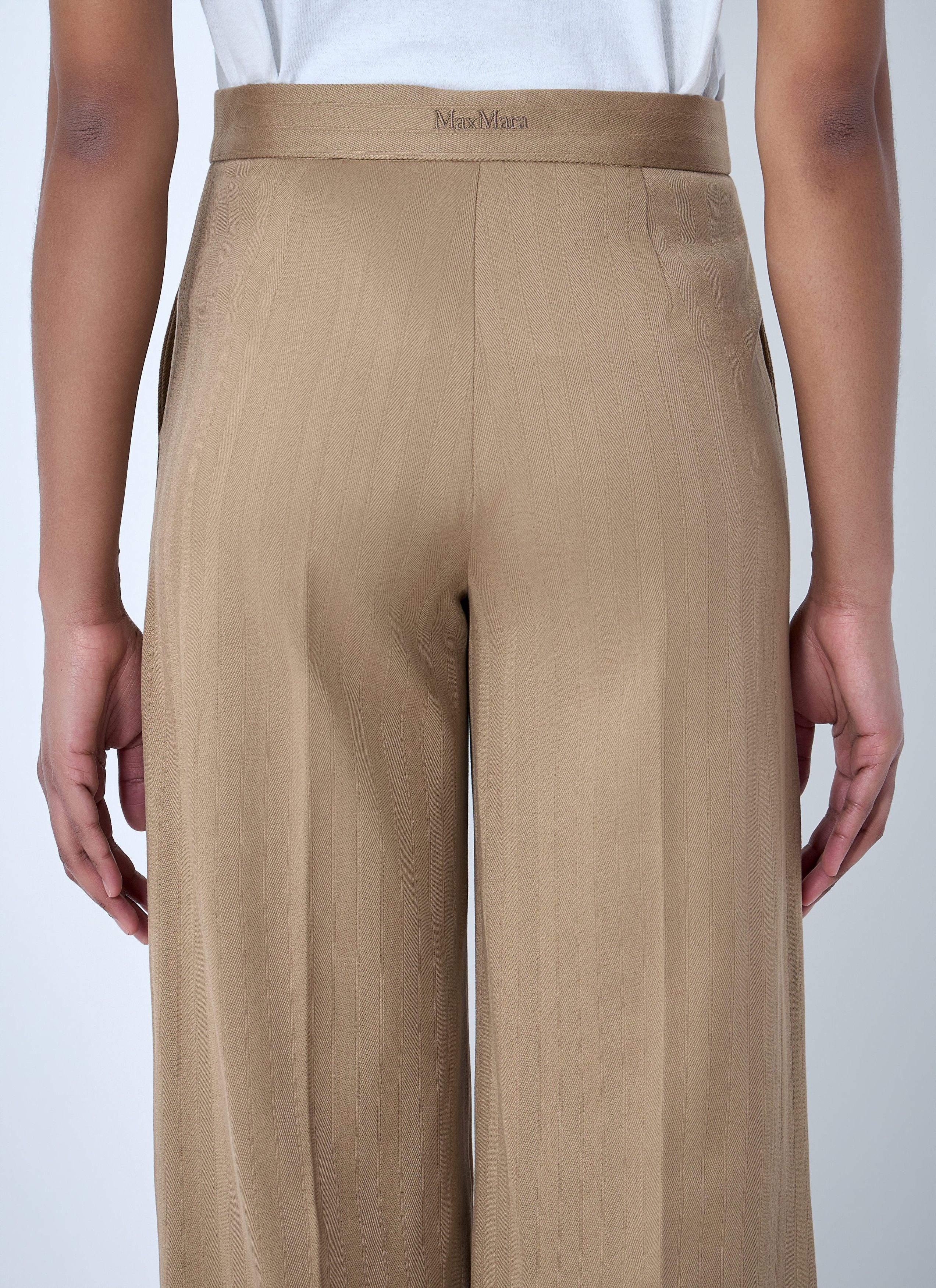 Max Mara Wide-Leg Tailored Trousers Size 28" / US 6 / IT 42 - 6 Thumbnail