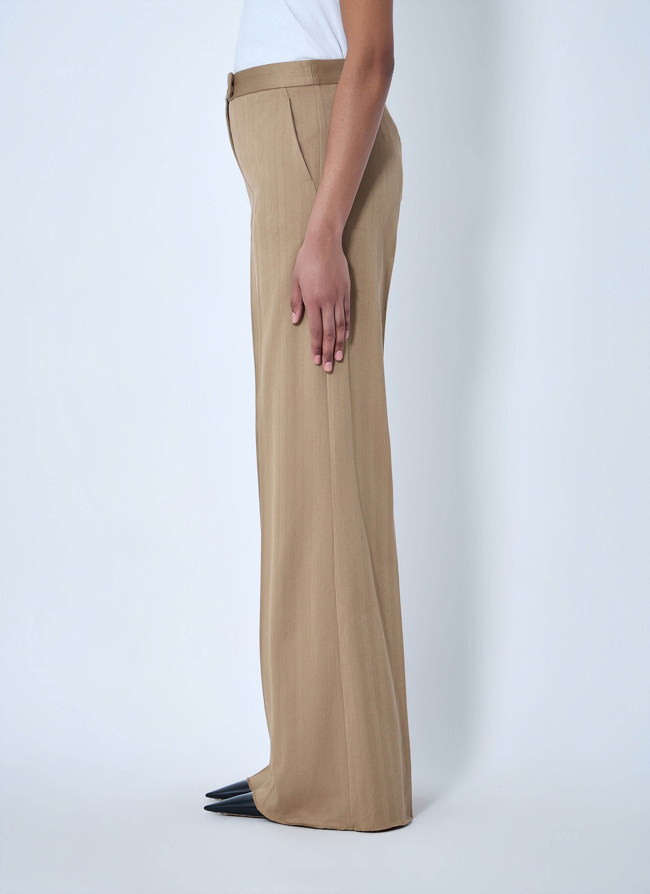 Max Mara Wide-Leg Tailored Trousers Size 30" / US 8 / IT 44 - 3 Thumbnail
