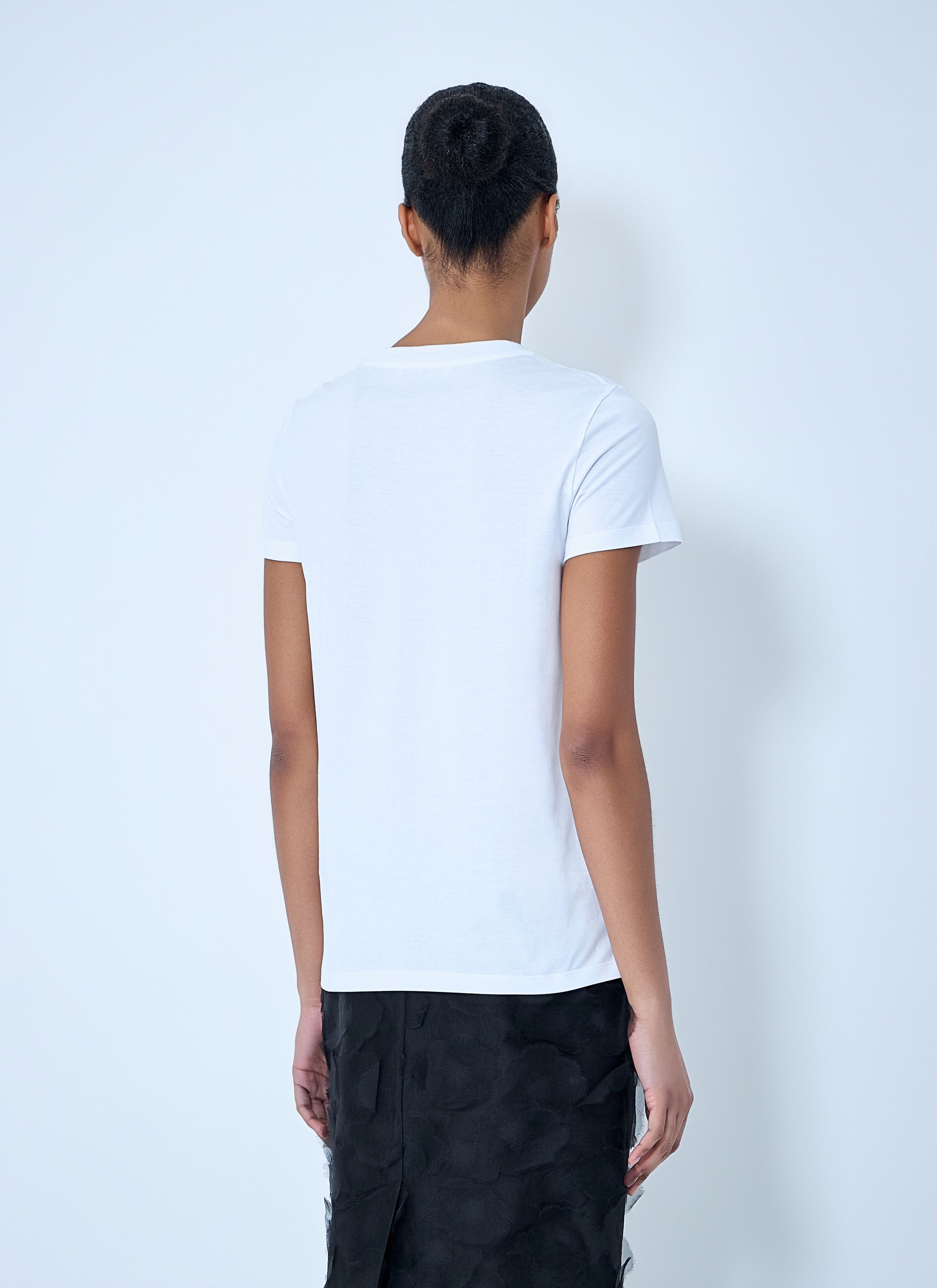 Max Mara Graphic Print Cotton T-Shirt Size M / US 6-8 / IT 42-44 - 4 Thumbnail