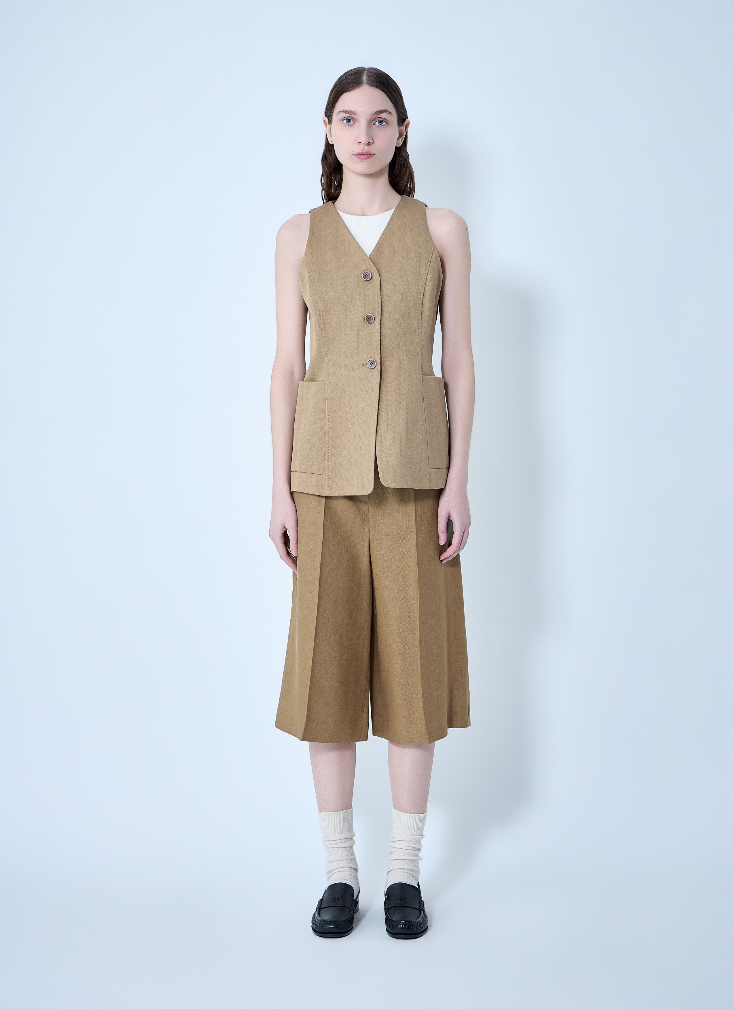 Max Mara Linen Bermuda Shorts Size 28" / US 6 / IT 42 - 2 Thumbnail