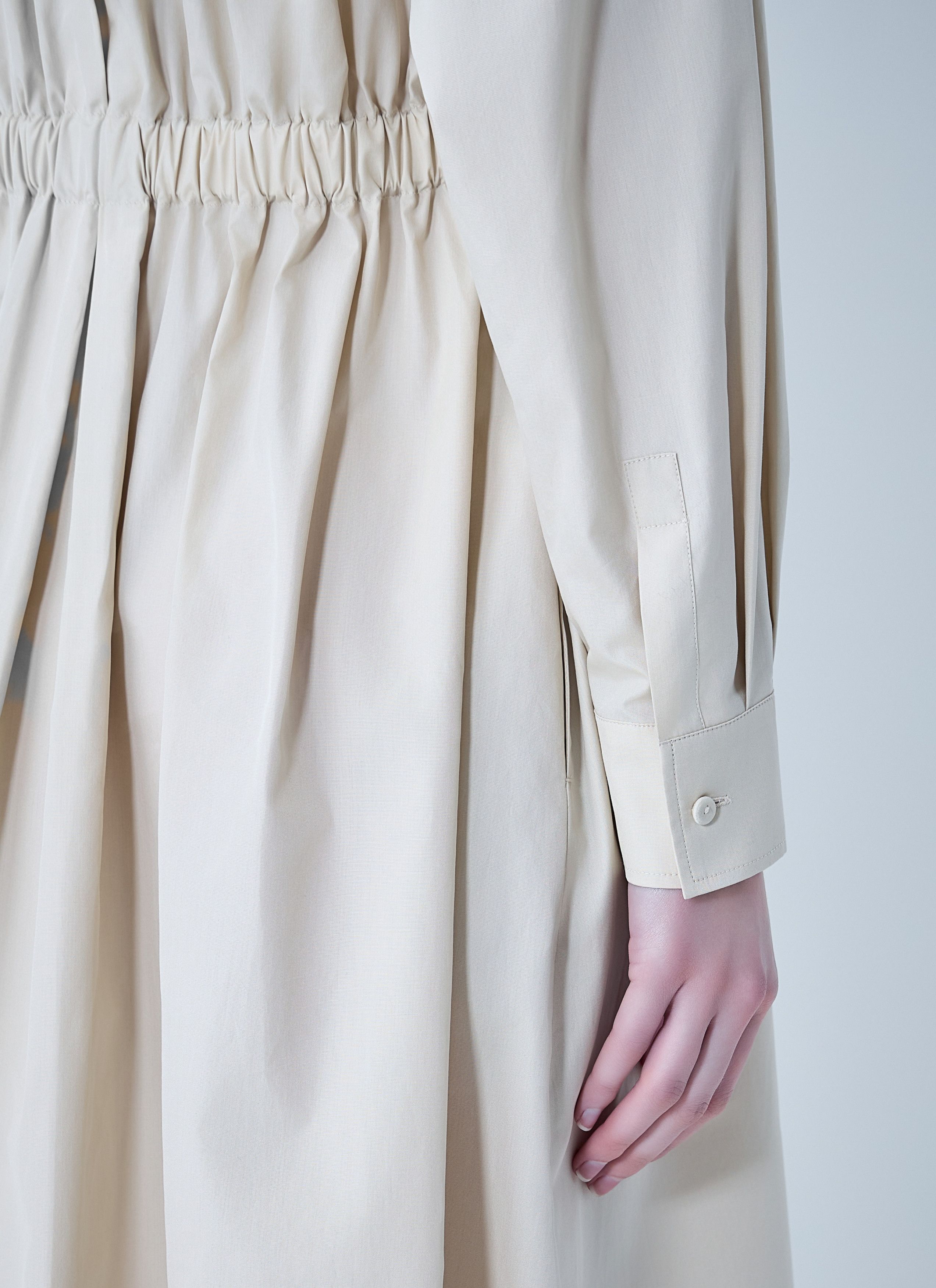 Max Mara Pedaggi Cotton Popeline Midi Dress Size M / US 6-8 / IT 42-44 - 6 Thumbnail