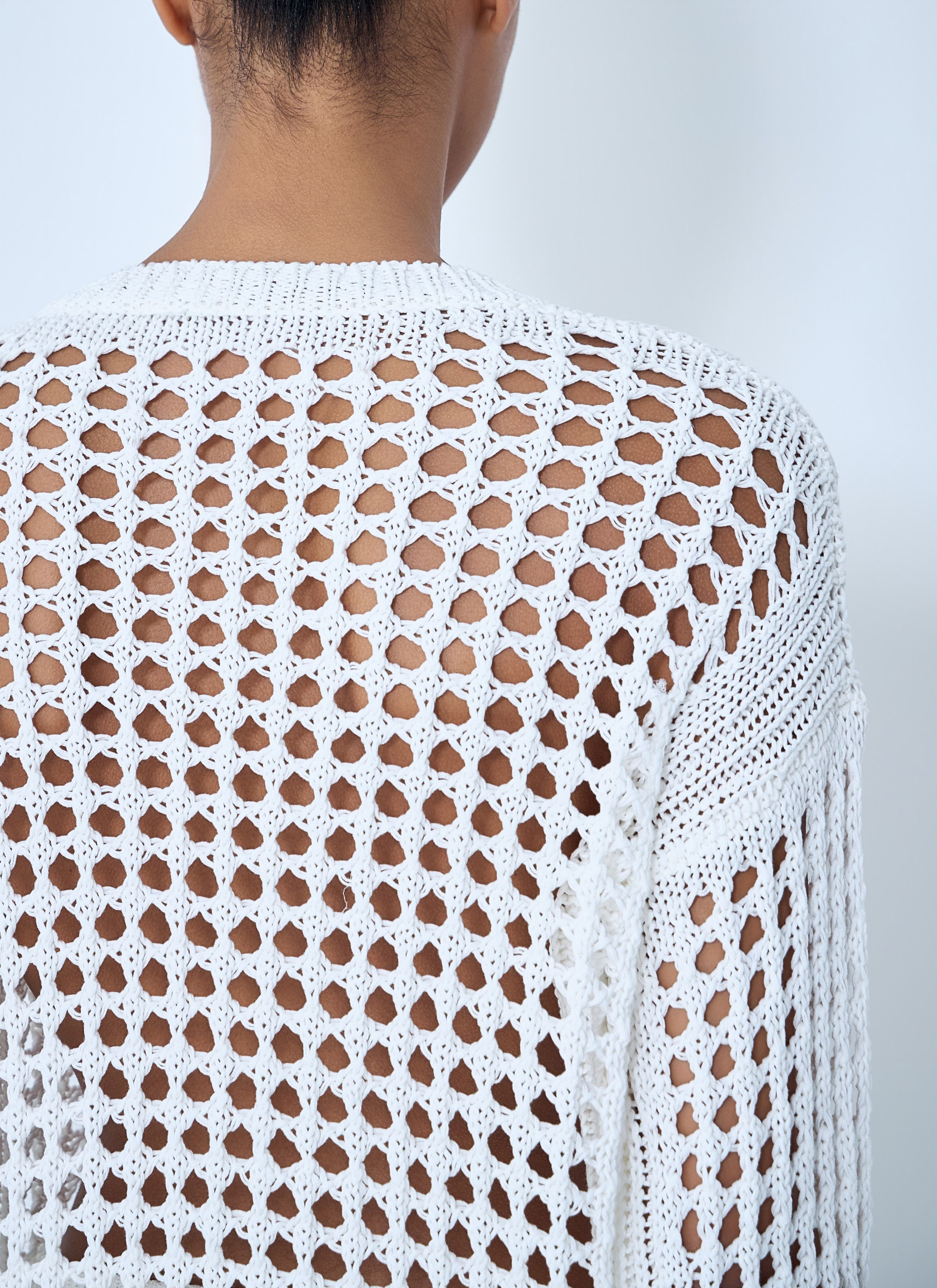 Max Mara Open-Knit Jumper Size M / US 6-8 / IT 42-44 - 6 Thumbnail
