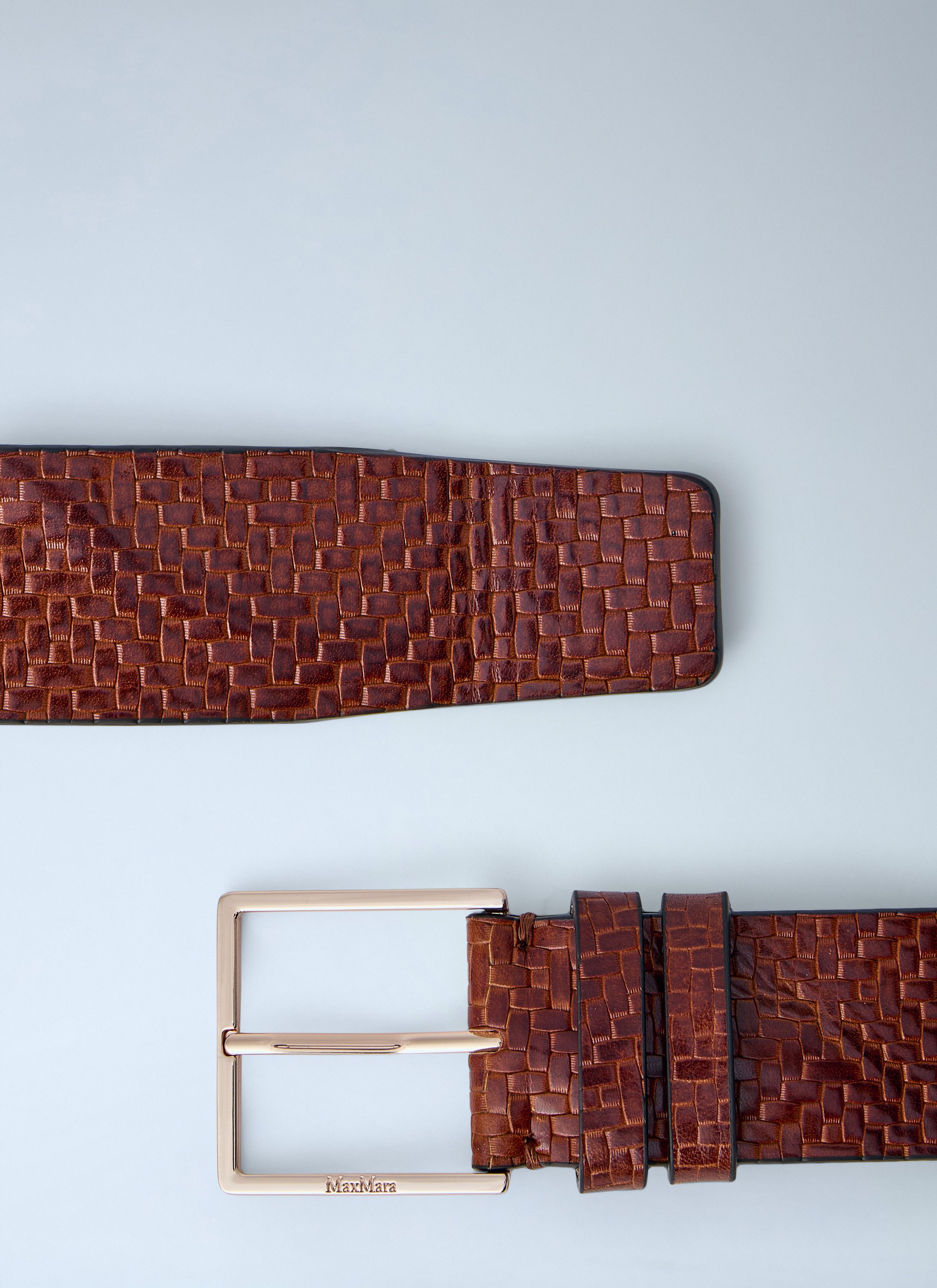 Max Mara Braided Leather Belt Size ONE SIZE - 4 Thumbnail