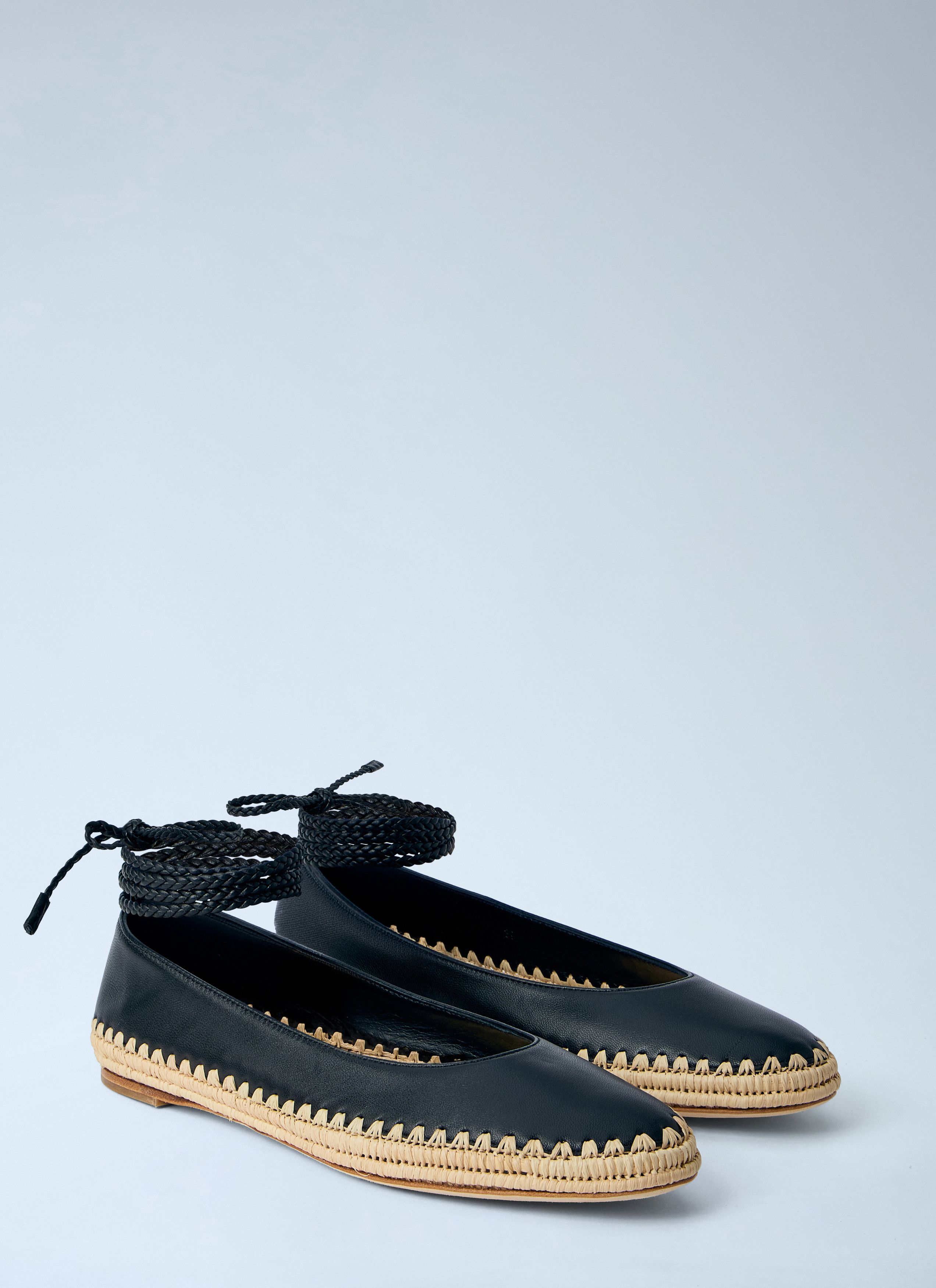 Max Mara Leather Espadrille Flats Size US 7 / IT 37 - 2 Thumbnail