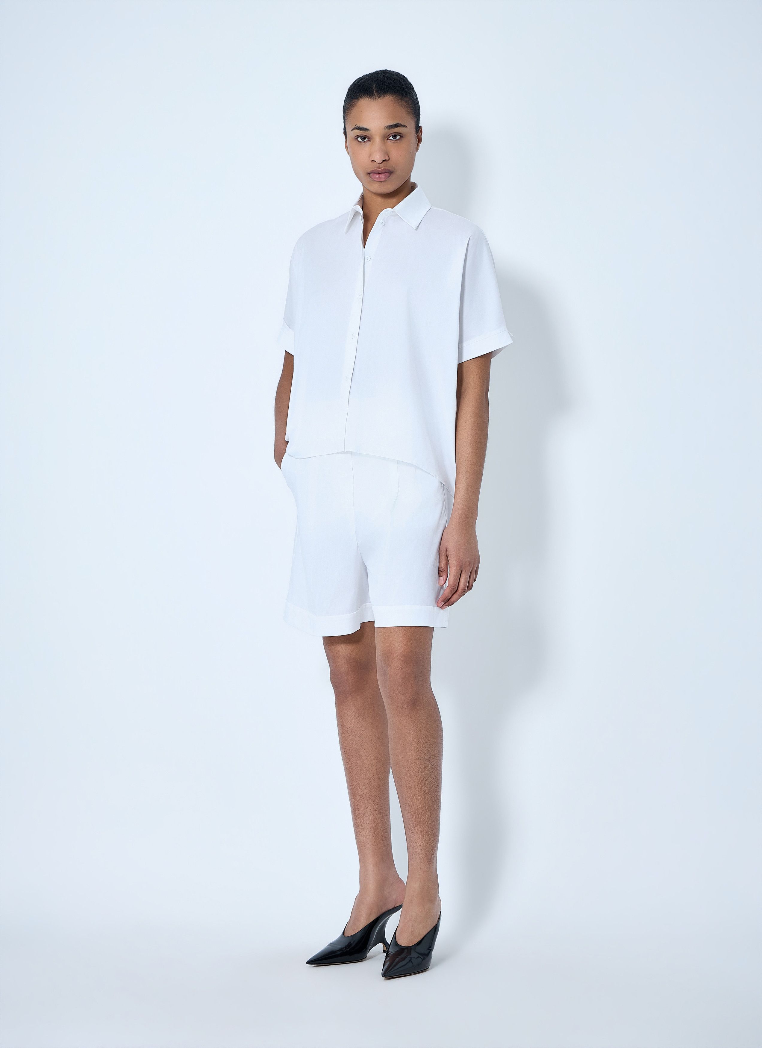 Max Mara Cotton Poplin Shirt Size M / US 6-8 / IT 42-44 - 2 Thumbnail