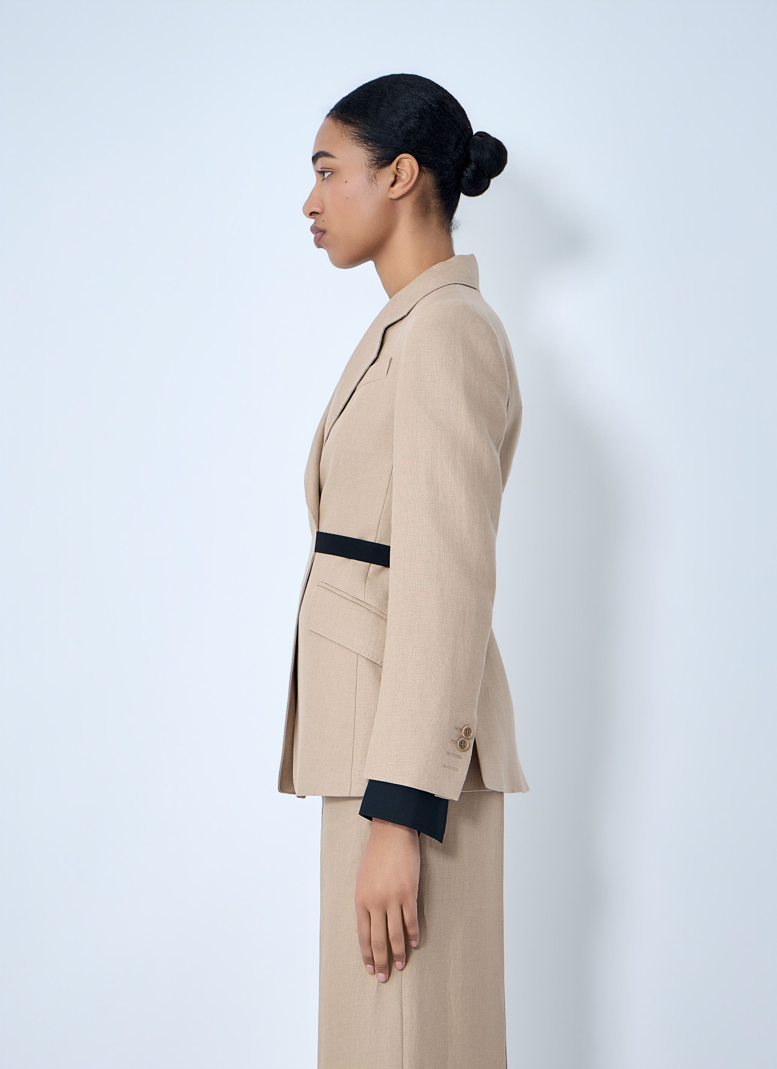 Max Mara Textured Notch Lapel Blazer Size M / US 6-8 / IT 42-44 - 3 Thumbnail